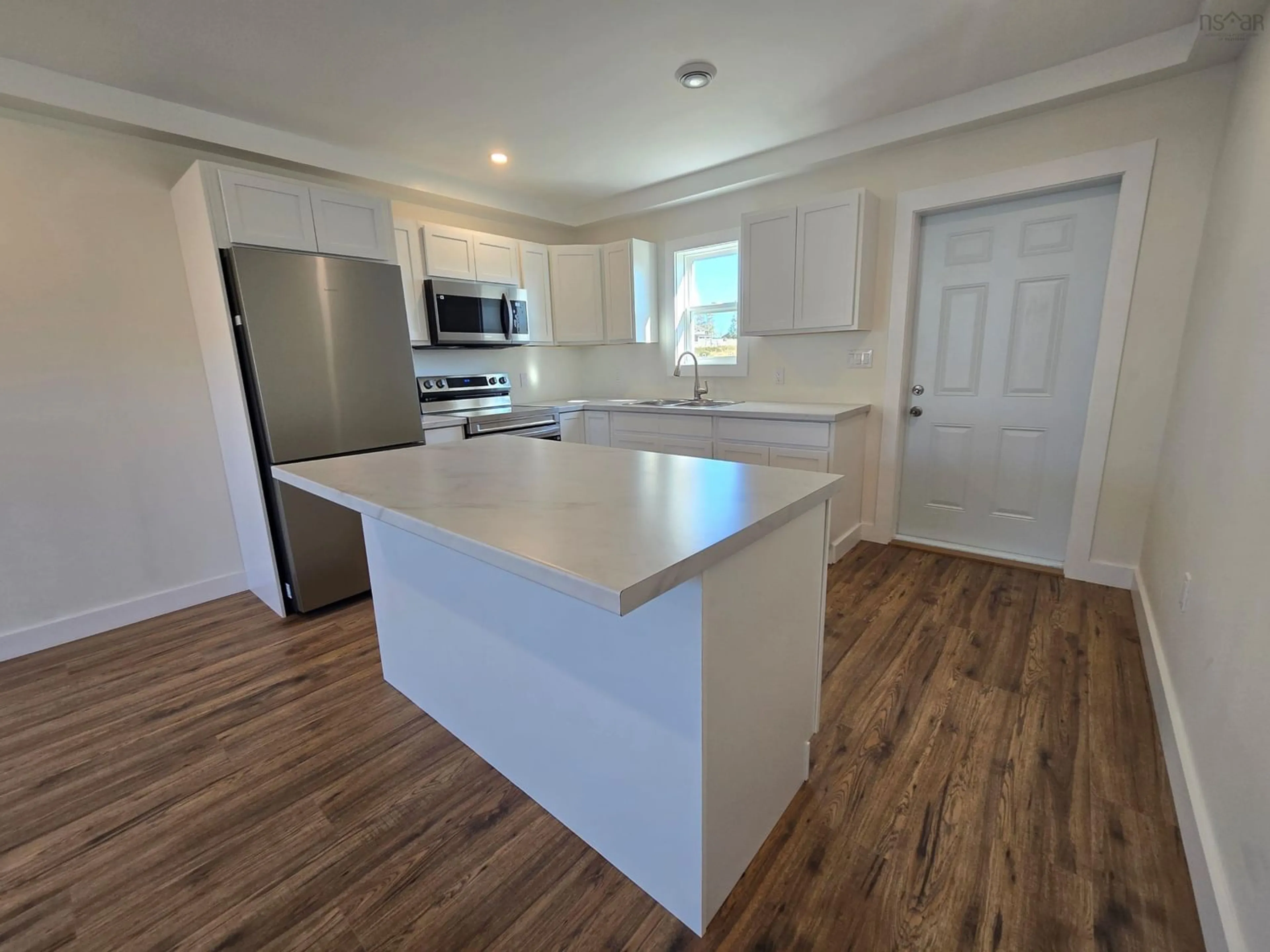 Open concept kitchen for 17 Hood Cres, Yarmouth Nova Scotia B5A 4H6