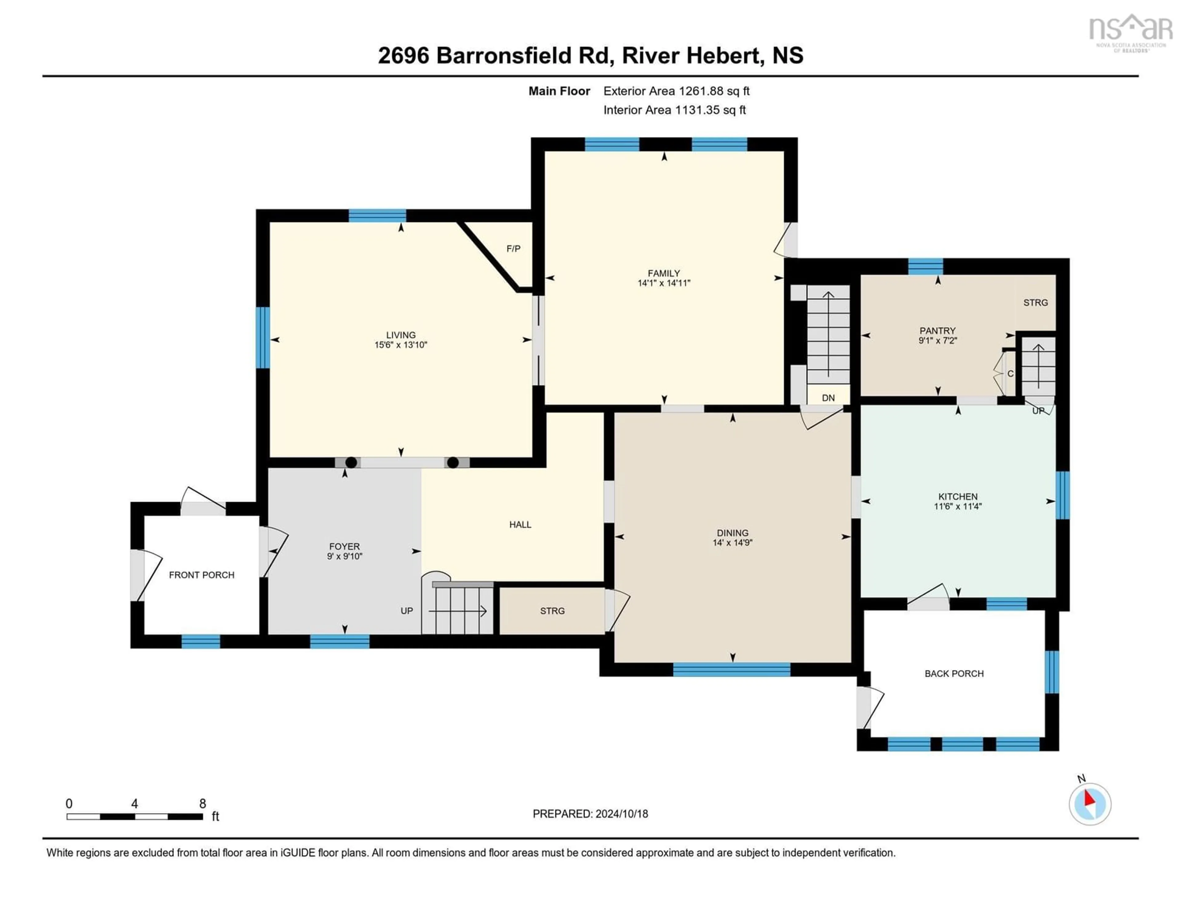 Floor plan for 2696 Barronsfield Rd, River Hebert Nova Scotia B0L 1G0