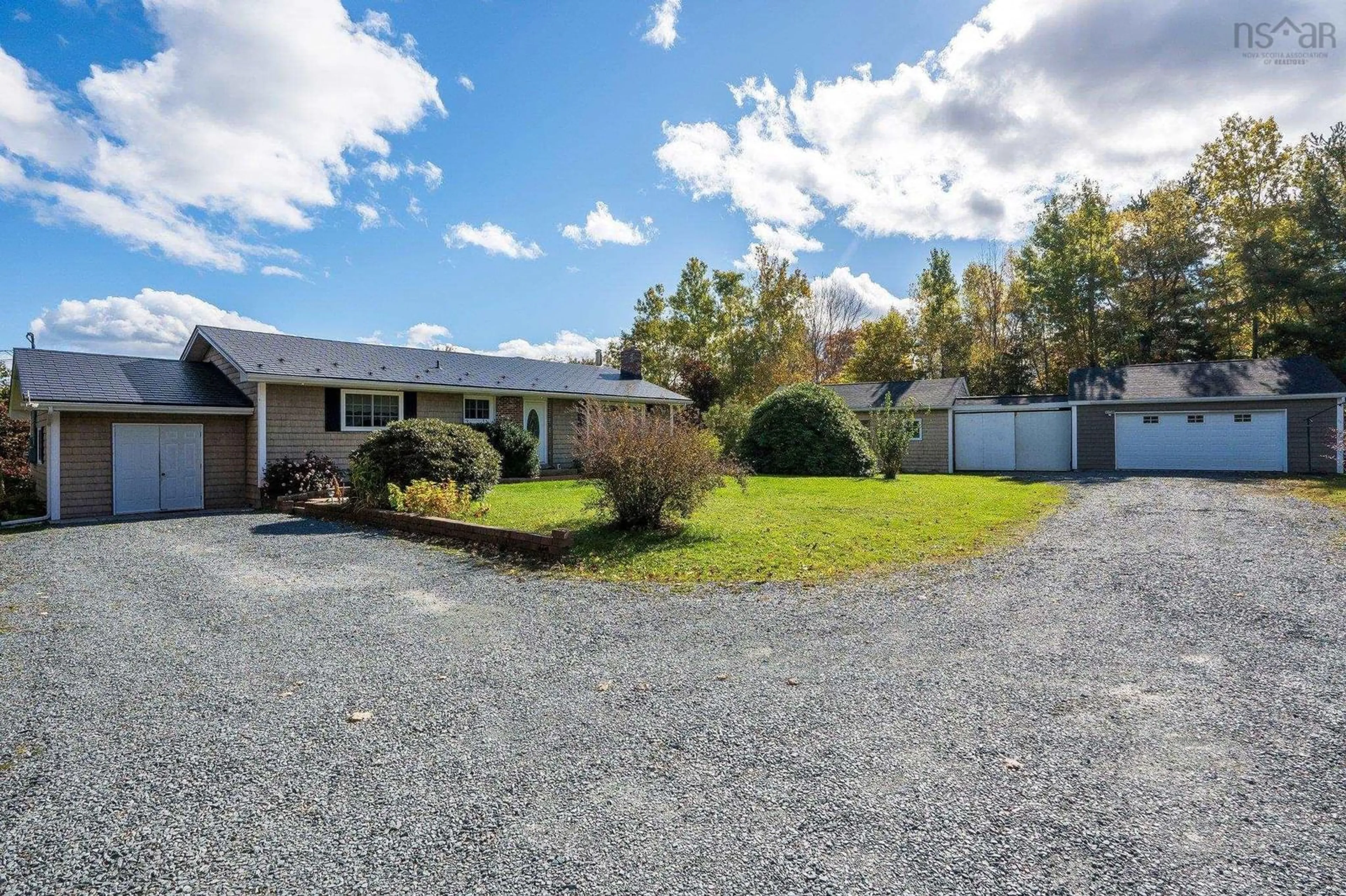 Frontside or backside of a home, the fenced backyard for 1305 Fall River Rd, Fall River Nova Scotia B2T 1E6