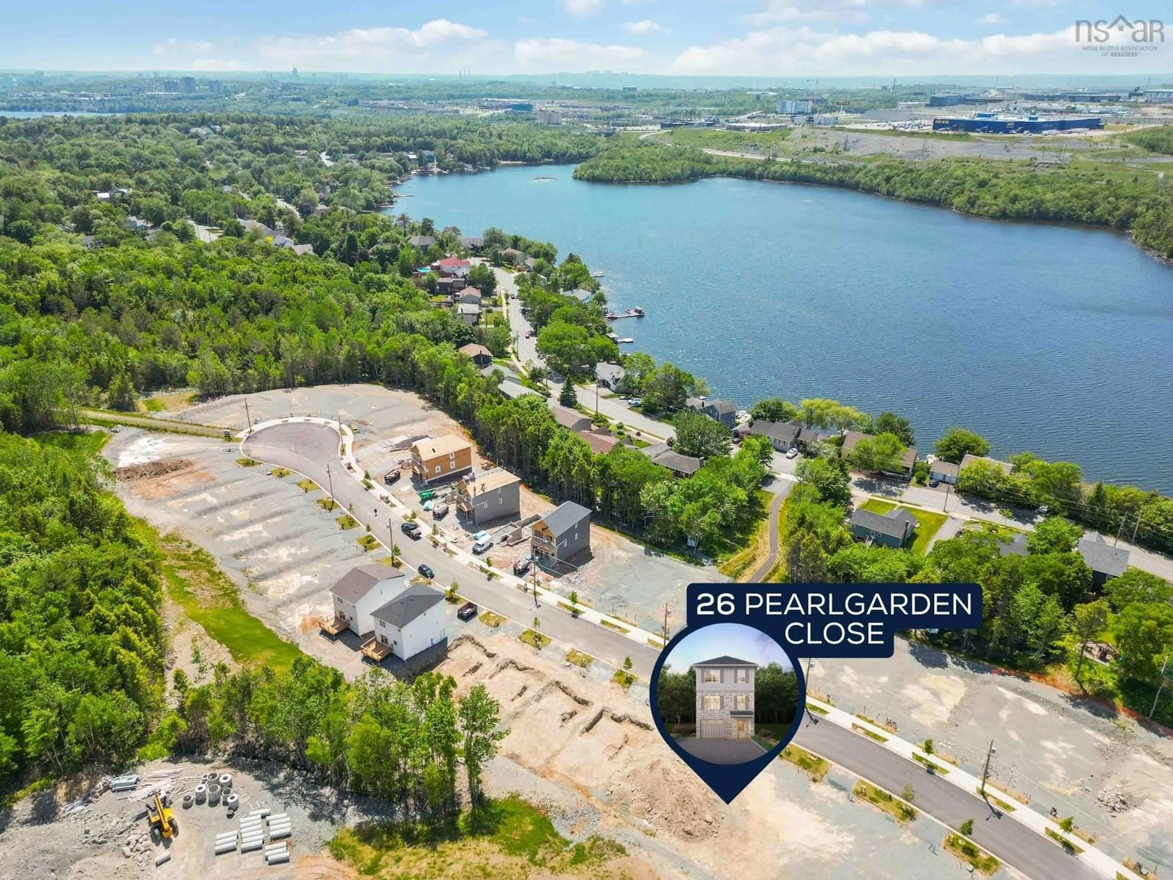 A pic from exterior of the house or condo, the view of lake or river for 26 Pearlgarden Close #PC-7, Dartmouth Nova Scotia B2X 2E8