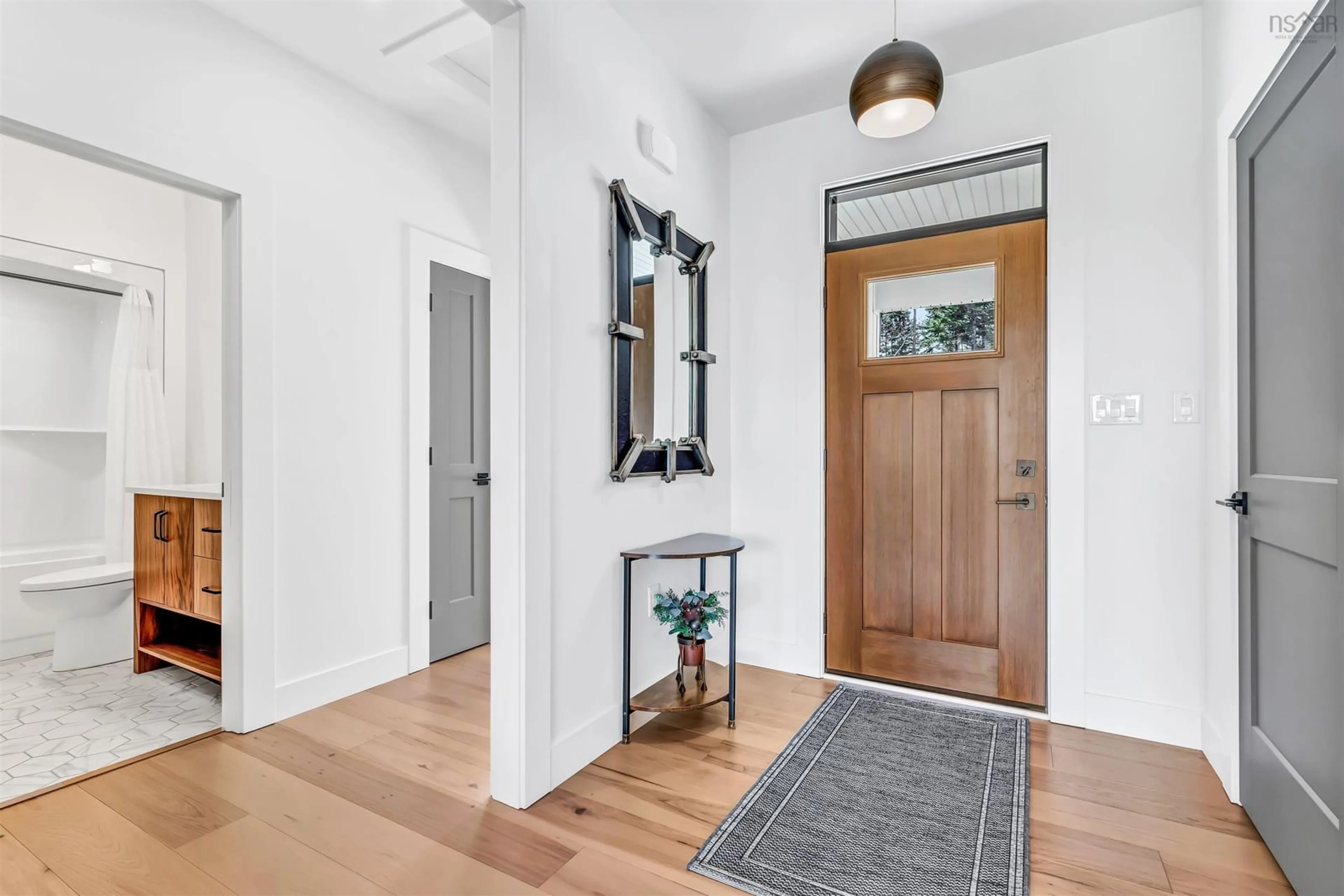 Indoor entryway, wood floors for 159 Sugarwood Crt, Porters Lake Nova Scotia B3E 0A9