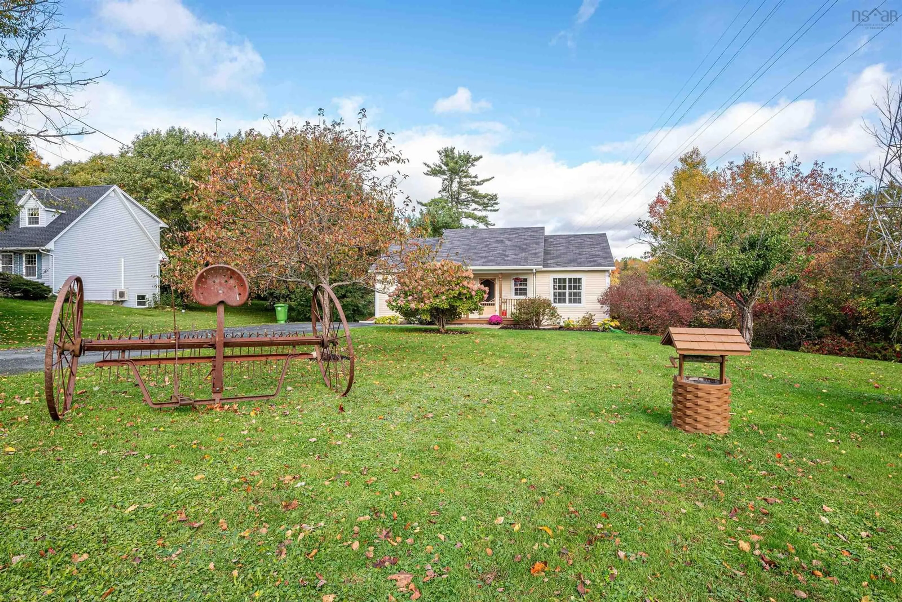 Patio, the fenced backyard for 540 Falmouth Back Rd, Falmouth Nova Scotia B0P 1P0