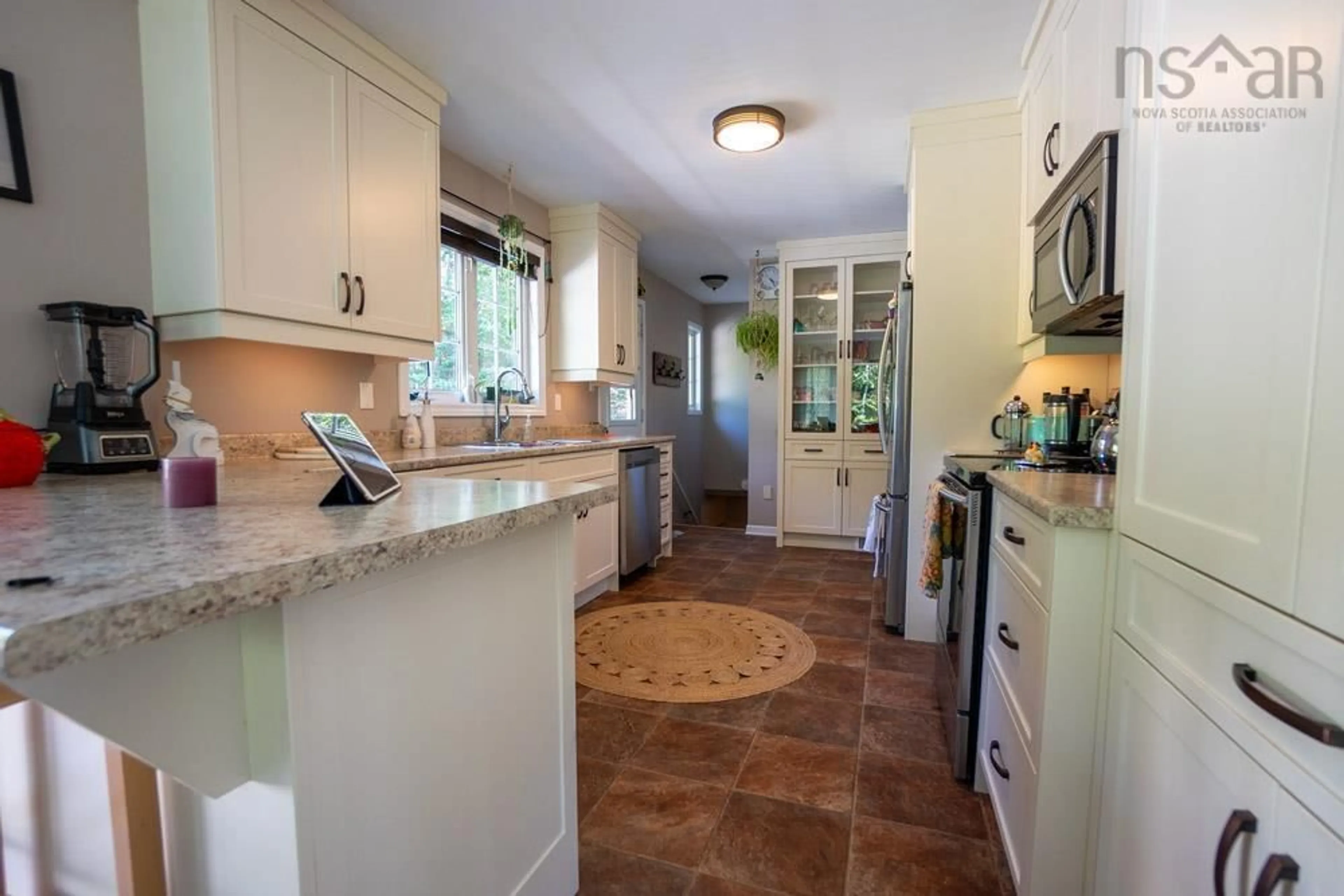 Kitchen, wood floors, cottage for 3051 Prospect Rd, Whites Lake Nova Scotia B3T 1W2