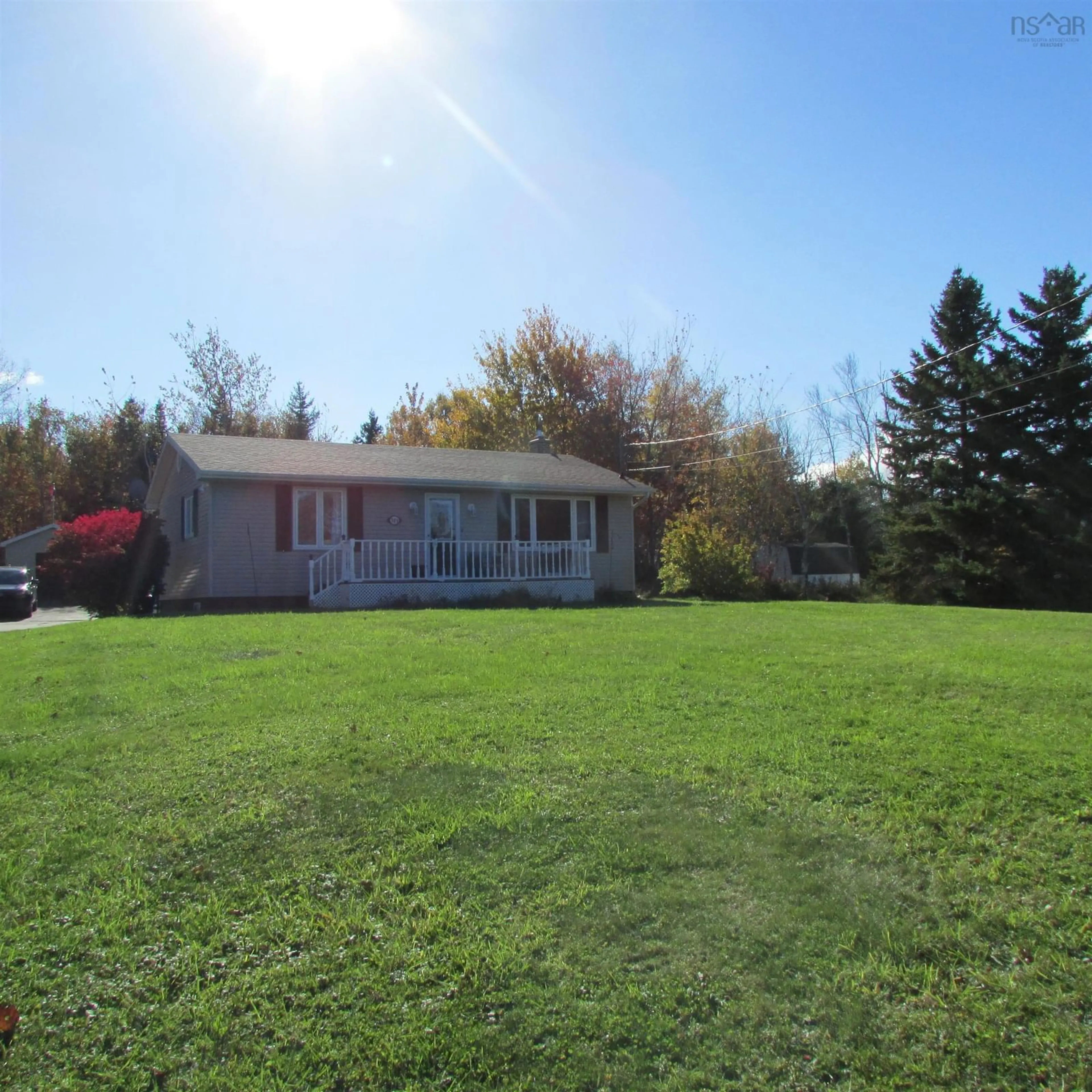 A pic from exterior of the house or condo, the fenced backyard for 507 Millville Highway, Millville Nova Scotia B1Y 2H8