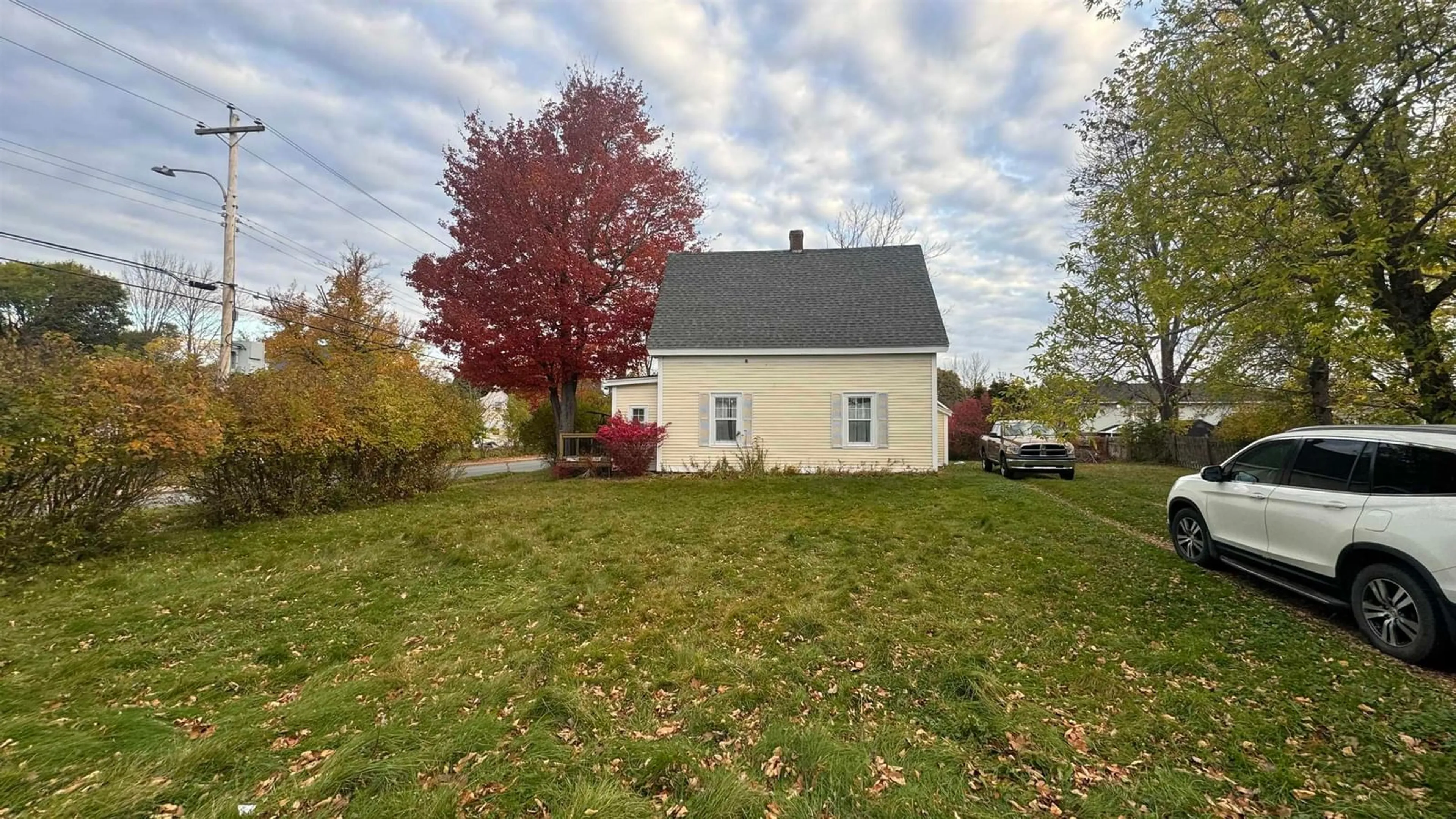 A pic from exterior of the house or condo, the fenced backyard for 396 Washington St, New Glasgow Nova Scotia B2H 3M4