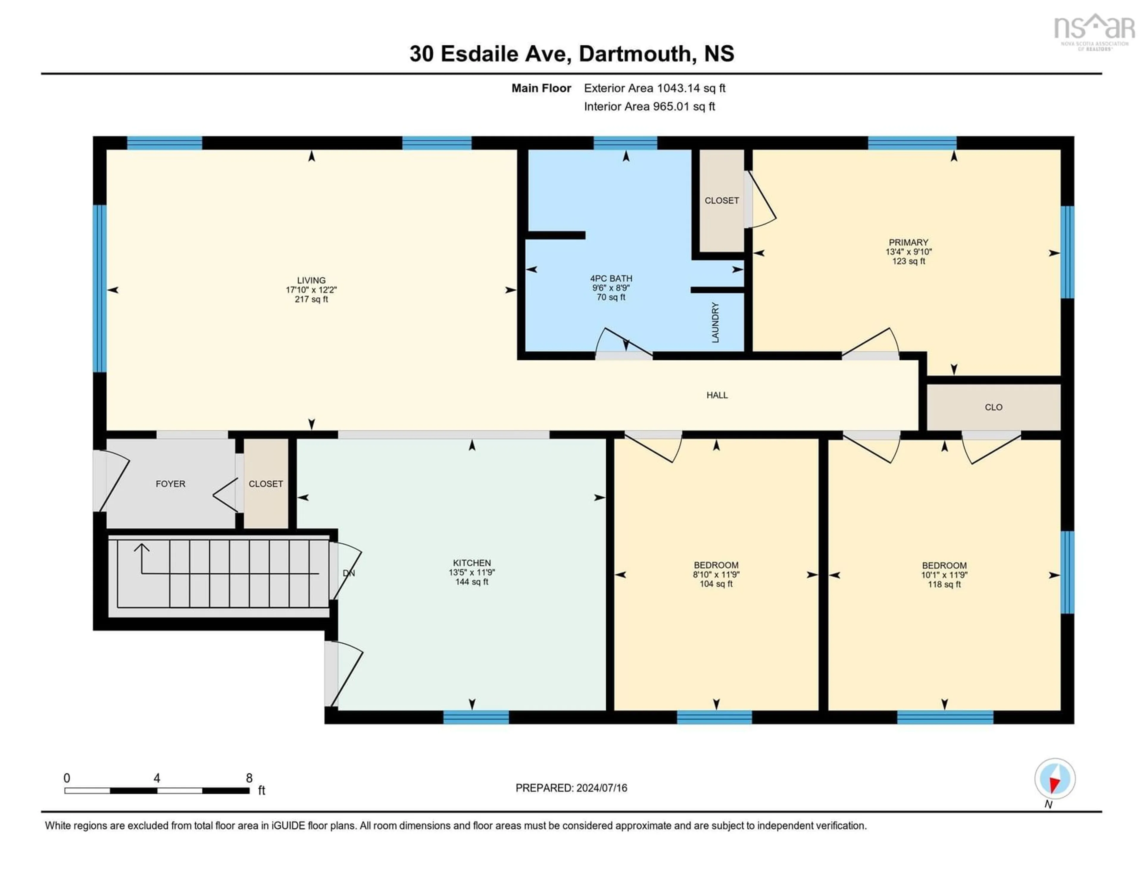 Floor plan for 30 Esdaile Ave, Dartmouth Nova Scotia B2Y 2N6