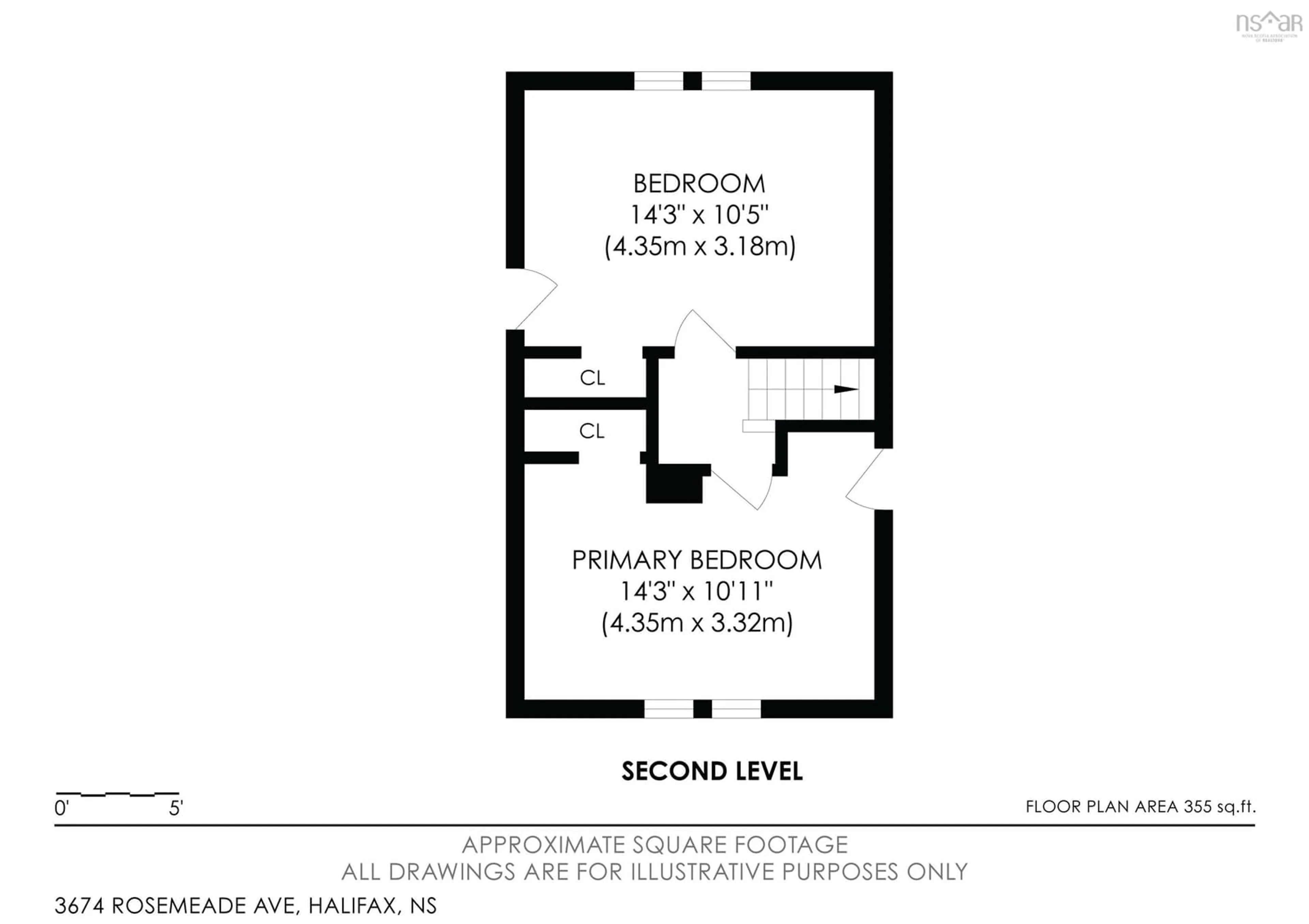 Floor plan for 3674 Rosemeade Ave, Halifax Nova Scotia B3K 4M1