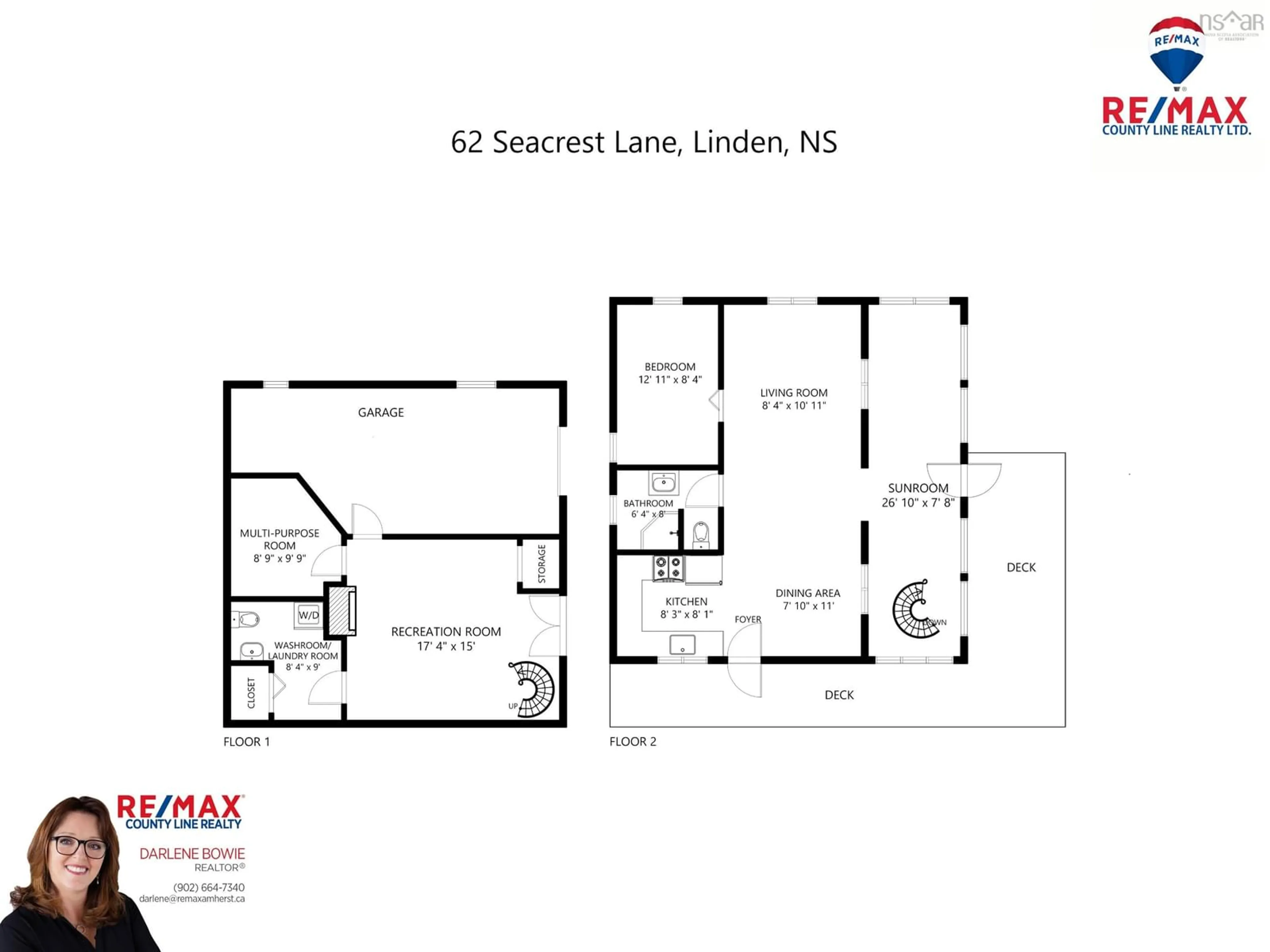 Floor plan for 62 Seacrest Lane, Linden Nova Scotia B4H 3Y2