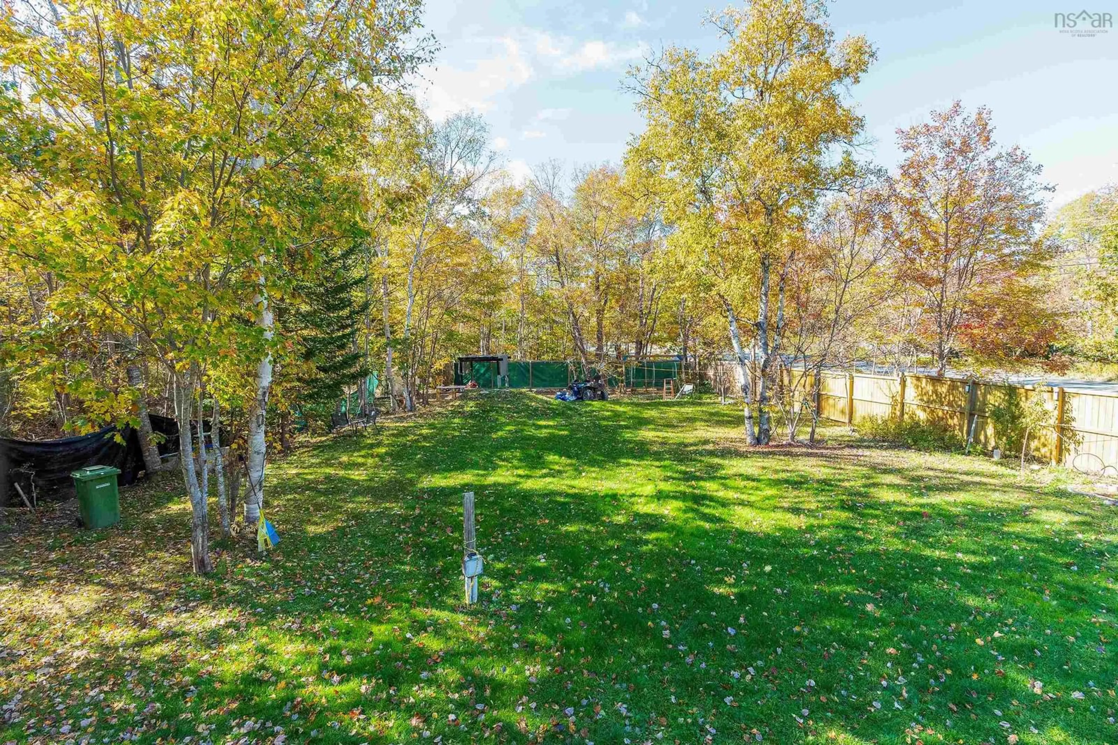 A pic from exterior of the house or condo, the fenced backyard for 2706 St. Margaret's Bay Rd, Timberlea Nova Scotia B3T 0G7