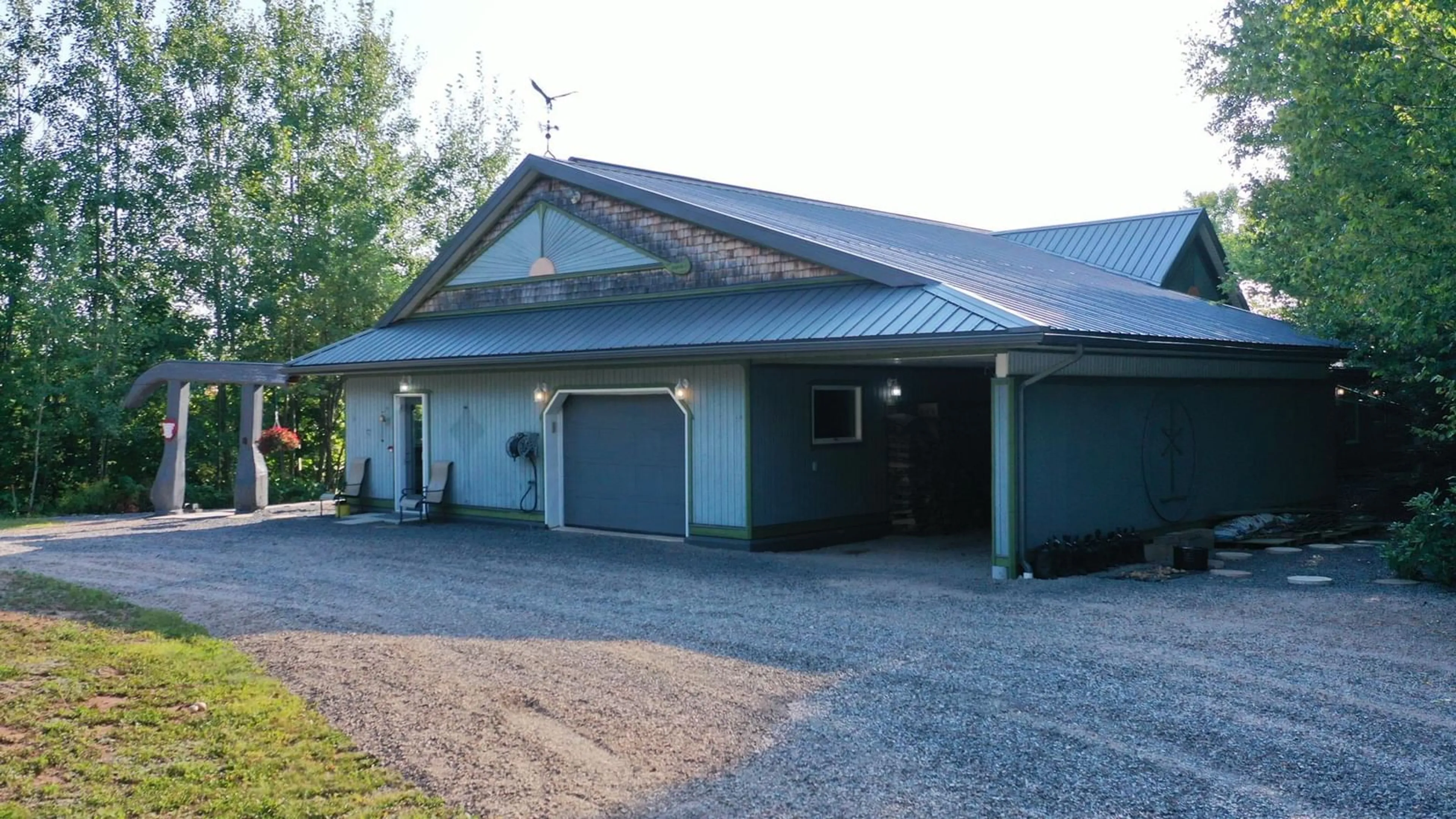 Indoor garage, cement floor for 516 Burgess Mountain Rd, Woodville Nova Scotia B0P 1G0