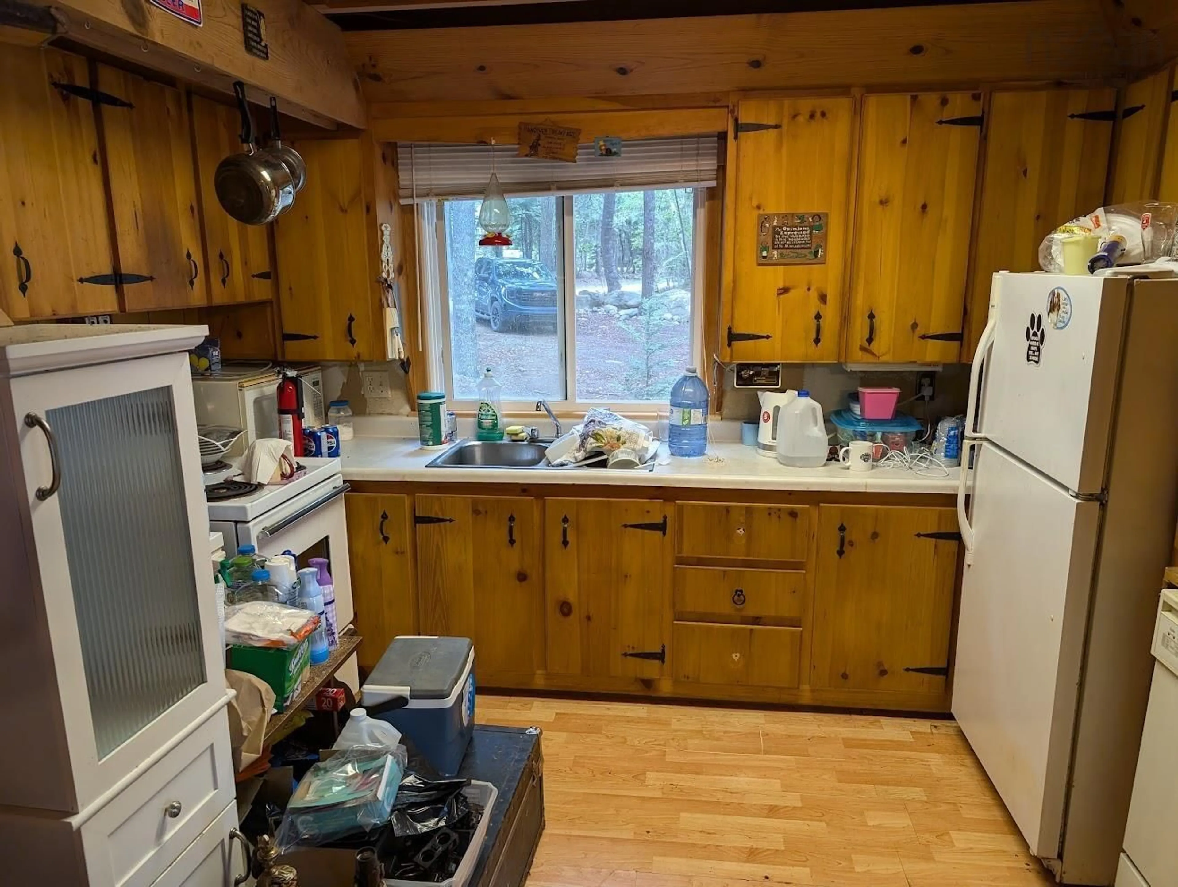 Kitchen, wood floors, cottage for 107 Blue Jay Dr, Molega North Nova Scotia B0T 1E0