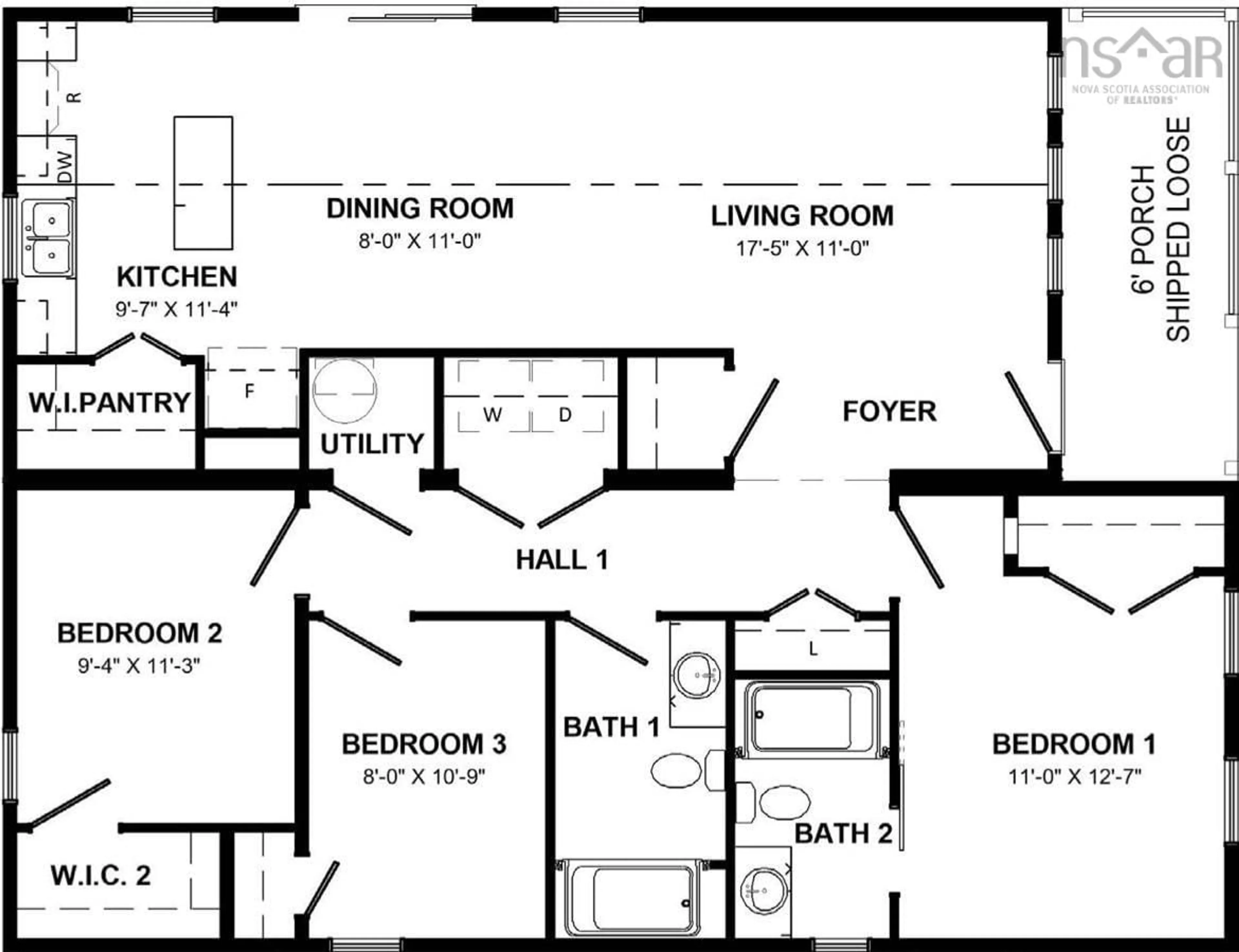 Floor plan for Miners Ridge #Lot 2, West Petpeswick Nova Scotia B0J 2L0