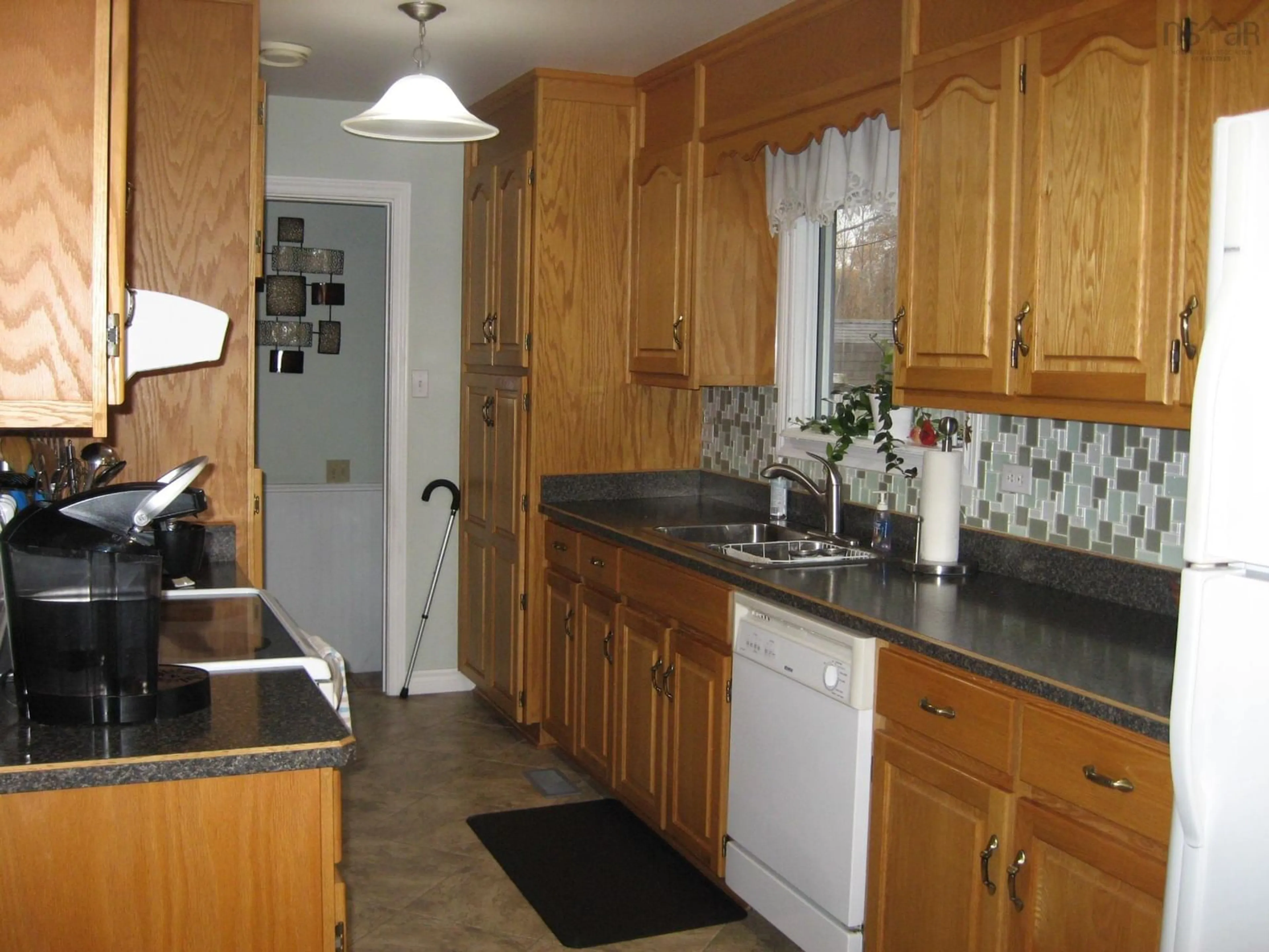 Kitchen, wood floors, cottage for 24 Pleasant Ave, Mount Pleasant Nova Scotia B0T 1K0