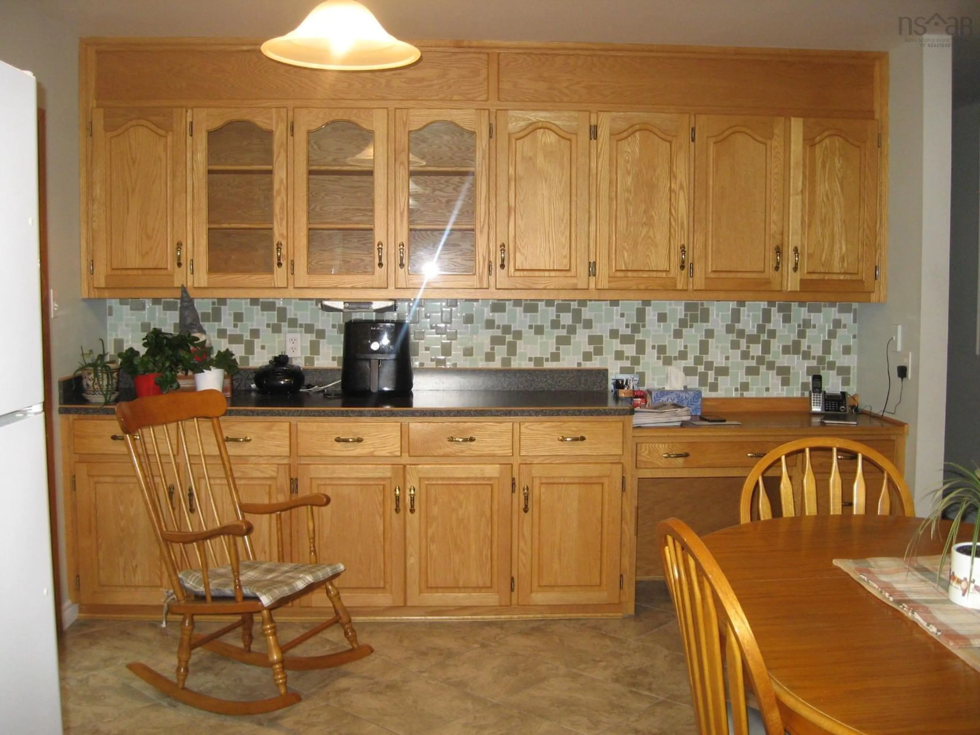 Standard kitchen, wood floors, cottage for 24 Pleasant Ave, Mount Pleasant Nova Scotia B0T 1K0