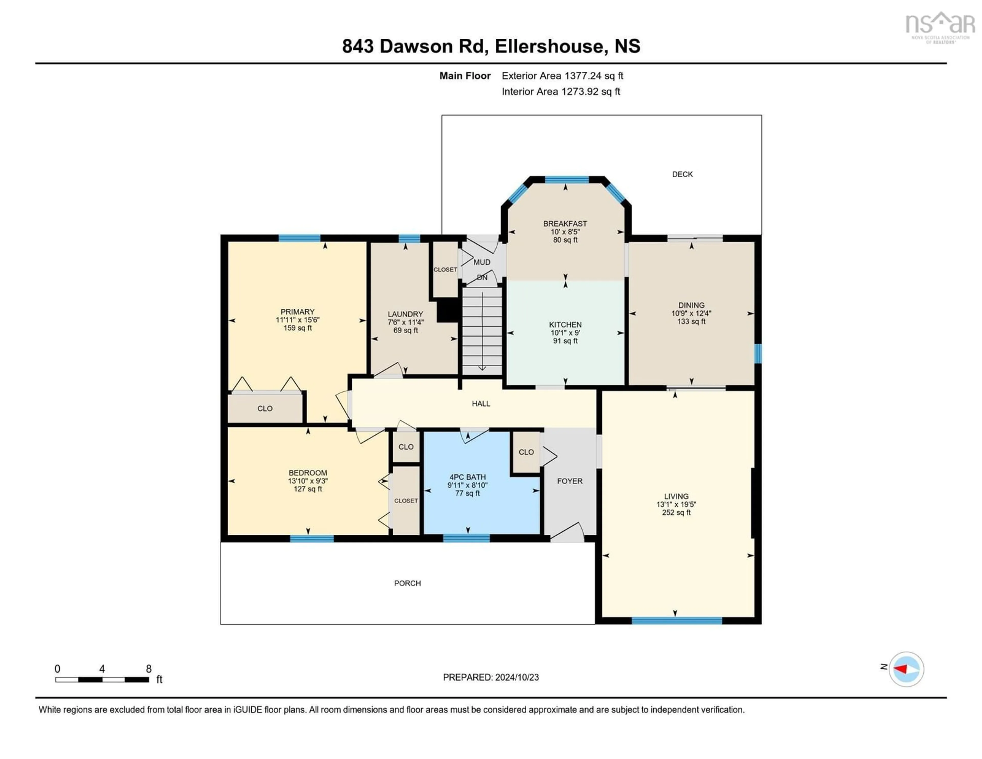 Floor plan for 843 Dawson Rd, Ellershouse Nova Scotia B0N 1L0