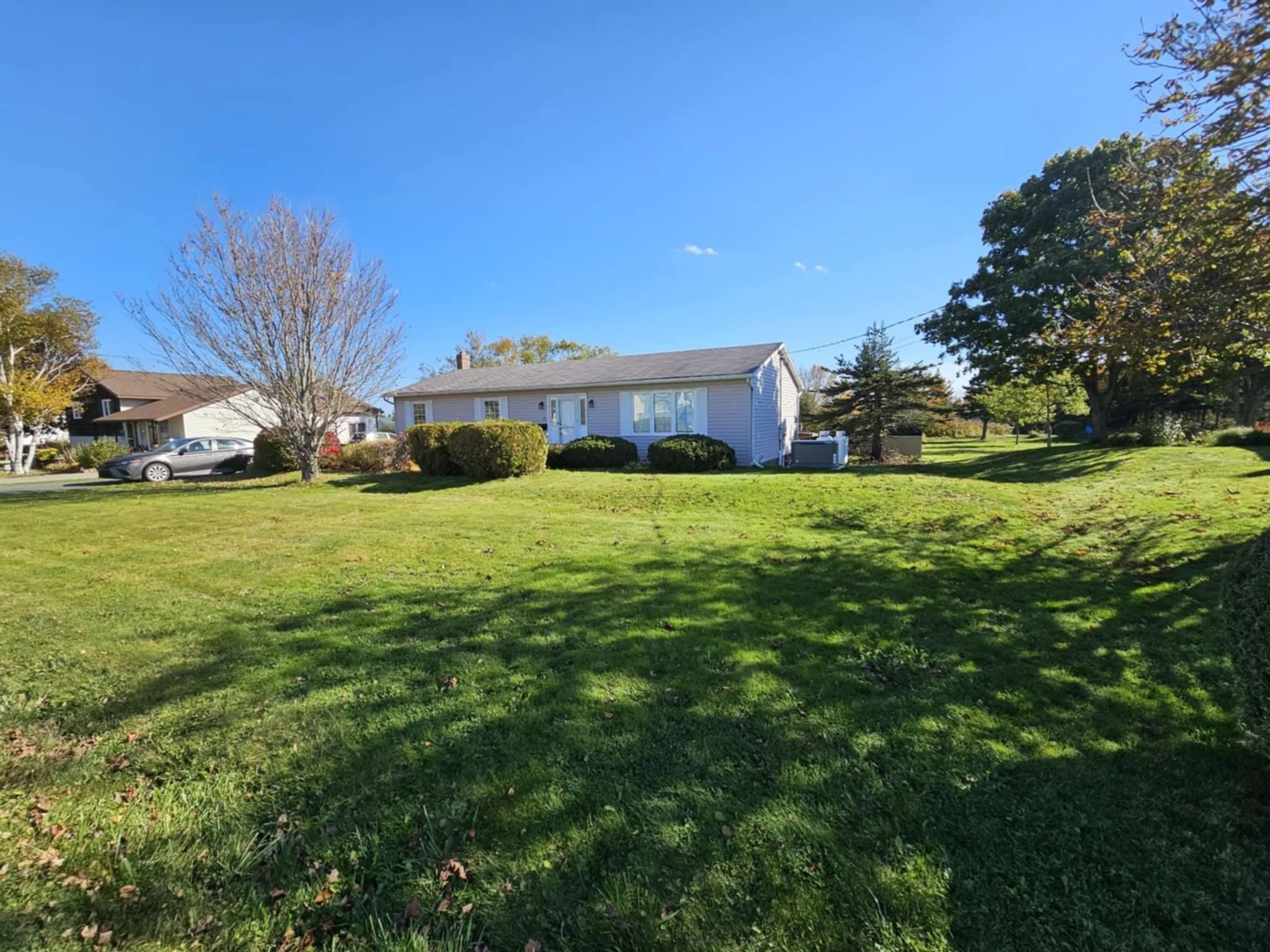 Frontside or backside of a home, the fenced backyard for 7 Drew St, Glace Bay Nova Scotia B1A 1A6