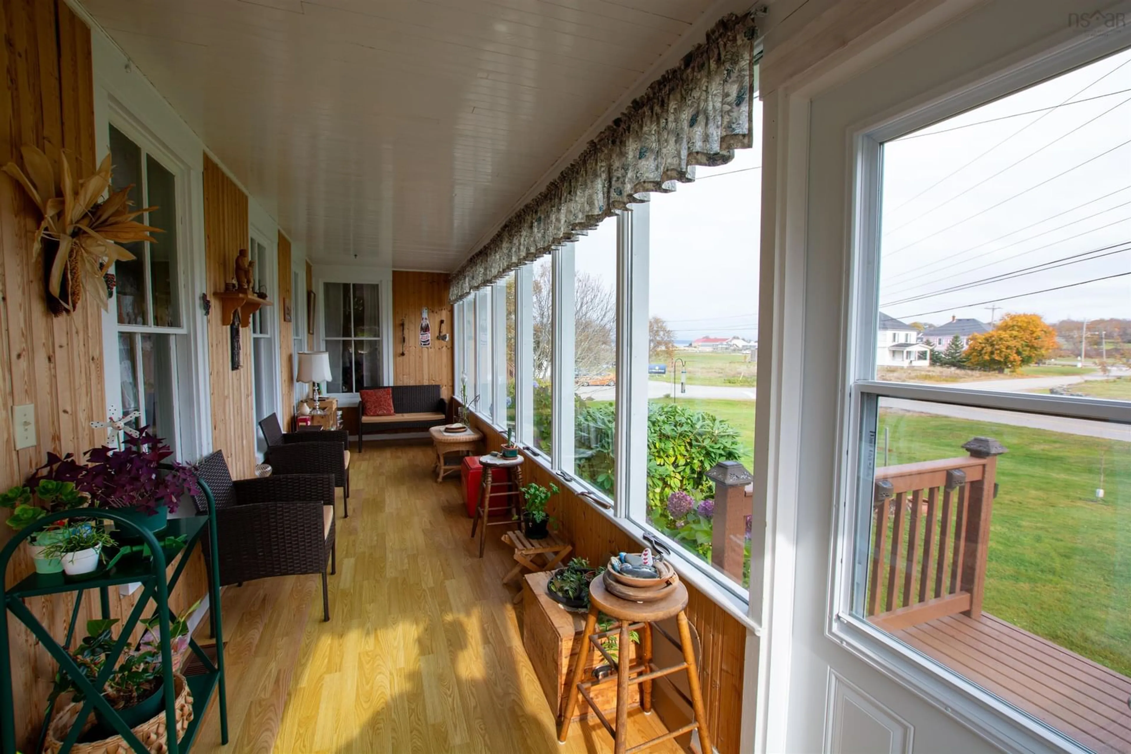 Indoor foyer, wood floors for 21 Belliveau Cove Branch Rd, Belliveaus Cove Nova Scotia B0W 1J0