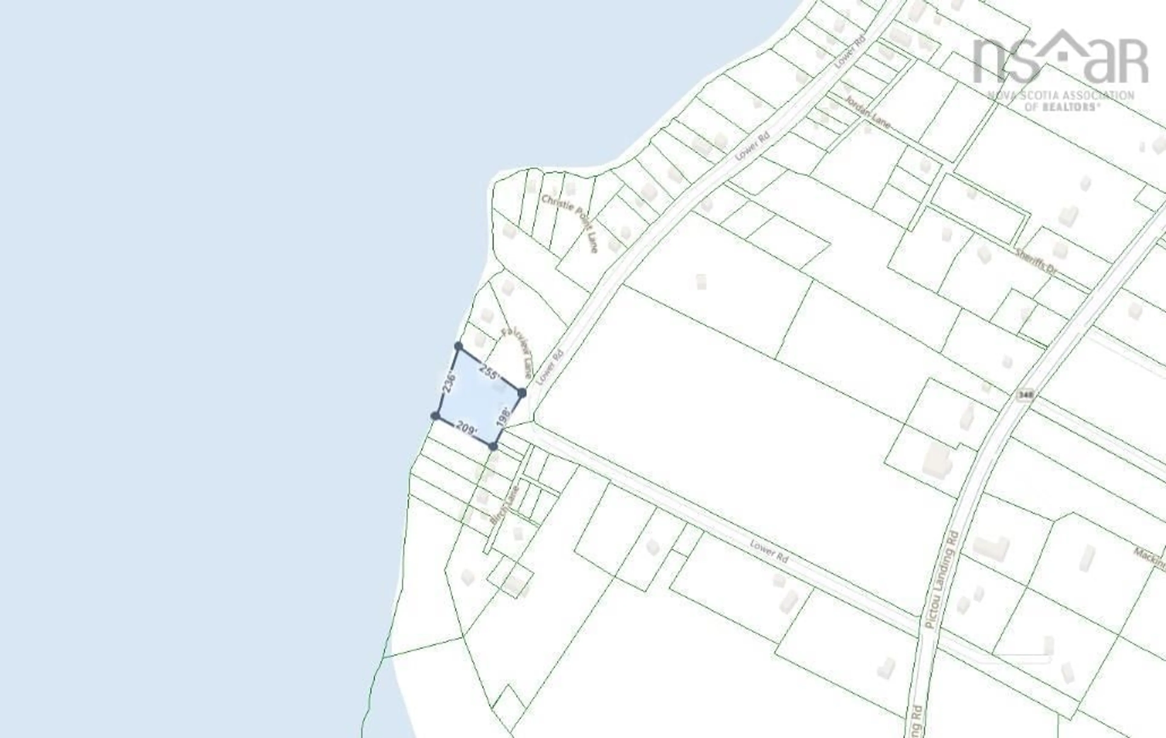 Picture of a map for 89 Lower Rd, Pictou Landing Nova Scotia B0K 1X0