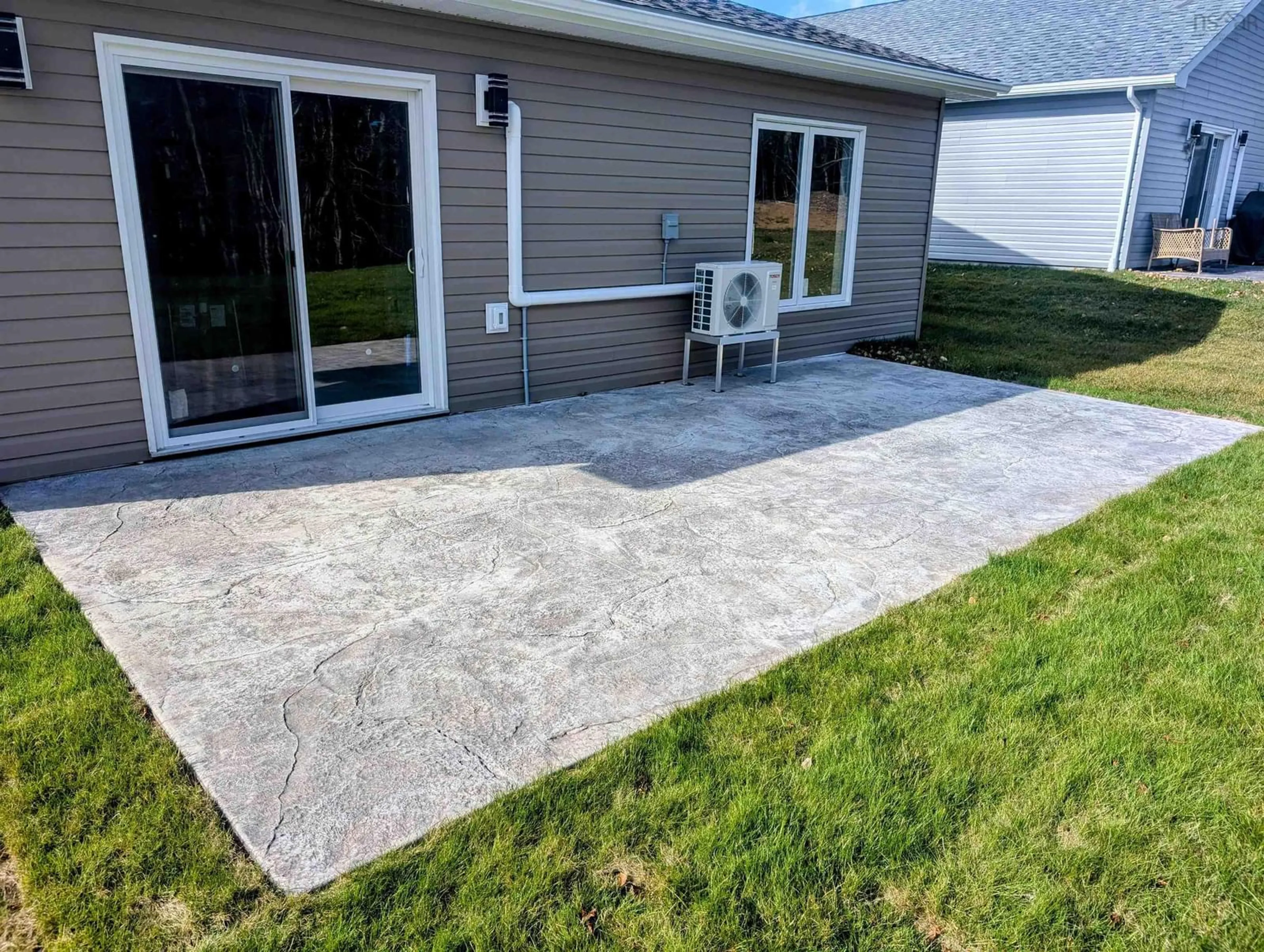 Patio, the fenced backyard for 24 Shadebush Walk #31, Upper Sackville Nova Scotia B4E 0X8