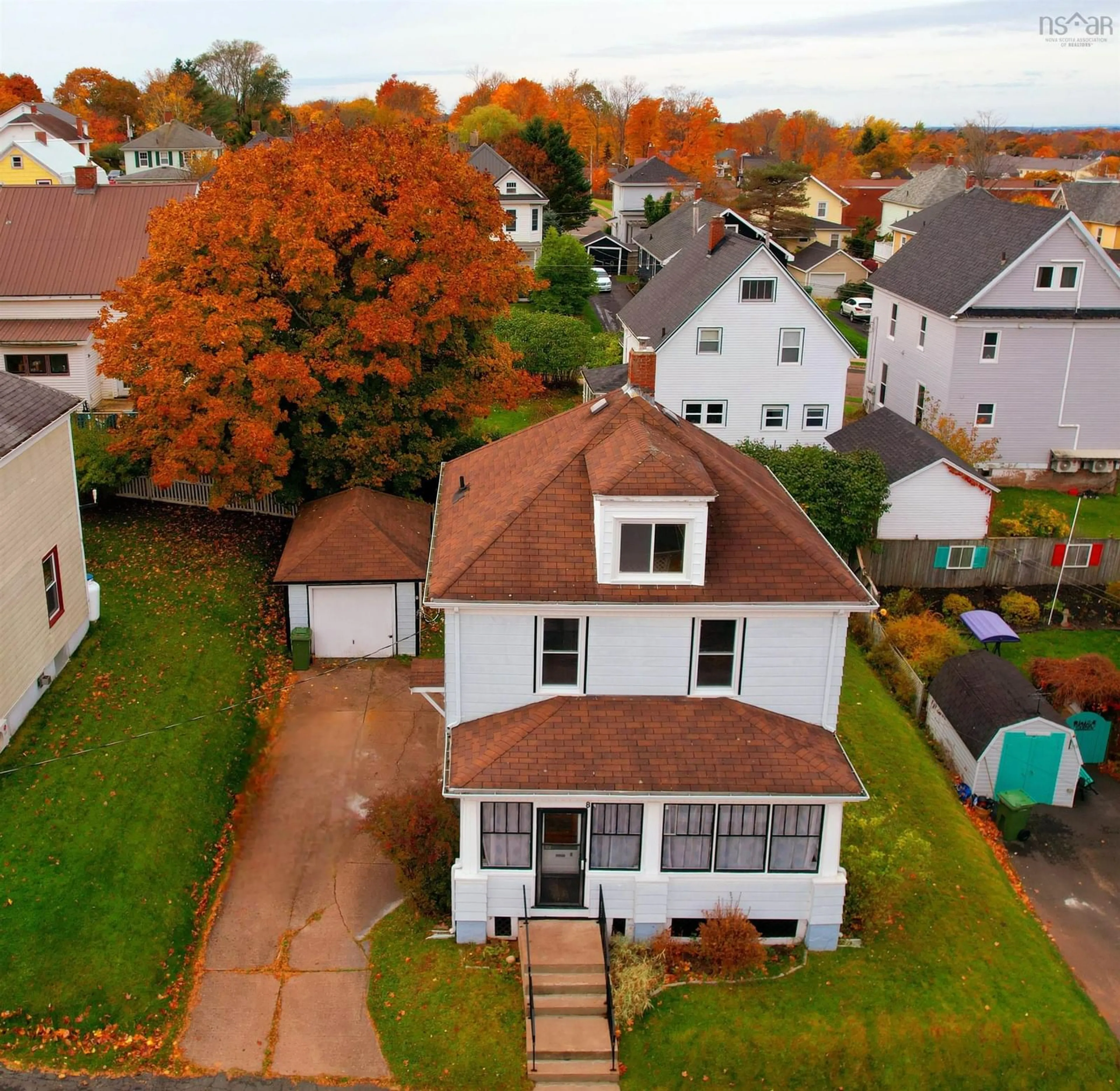 Frontside or backside of a home, the fenced backyard for 8 Rosewyn Pl, Truro Nova Scotia B2N 4E6