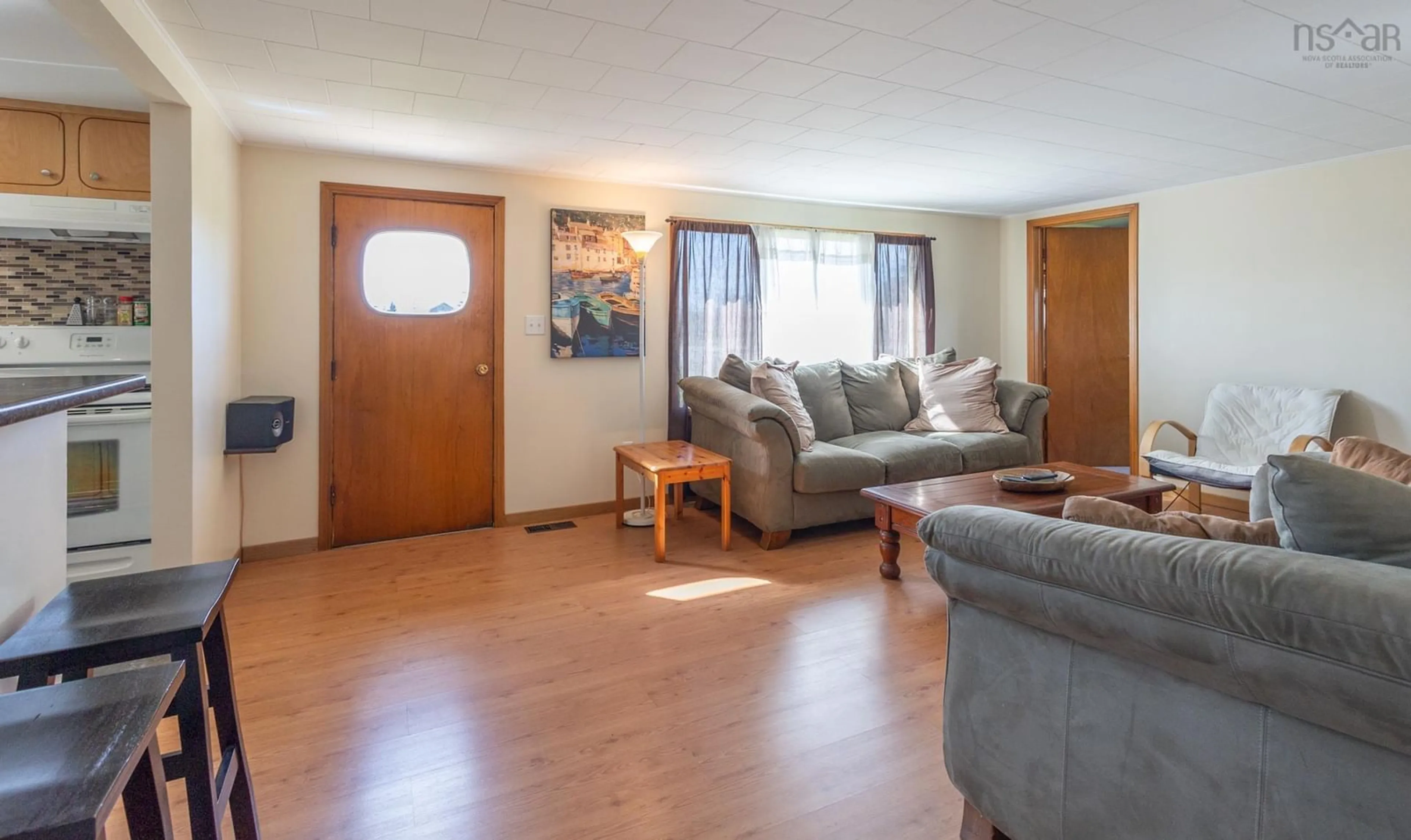 Living room, wood floors for 1973 Comeaus Hill Rd, Comeaus Hill Nova Scotia B0W 1B0