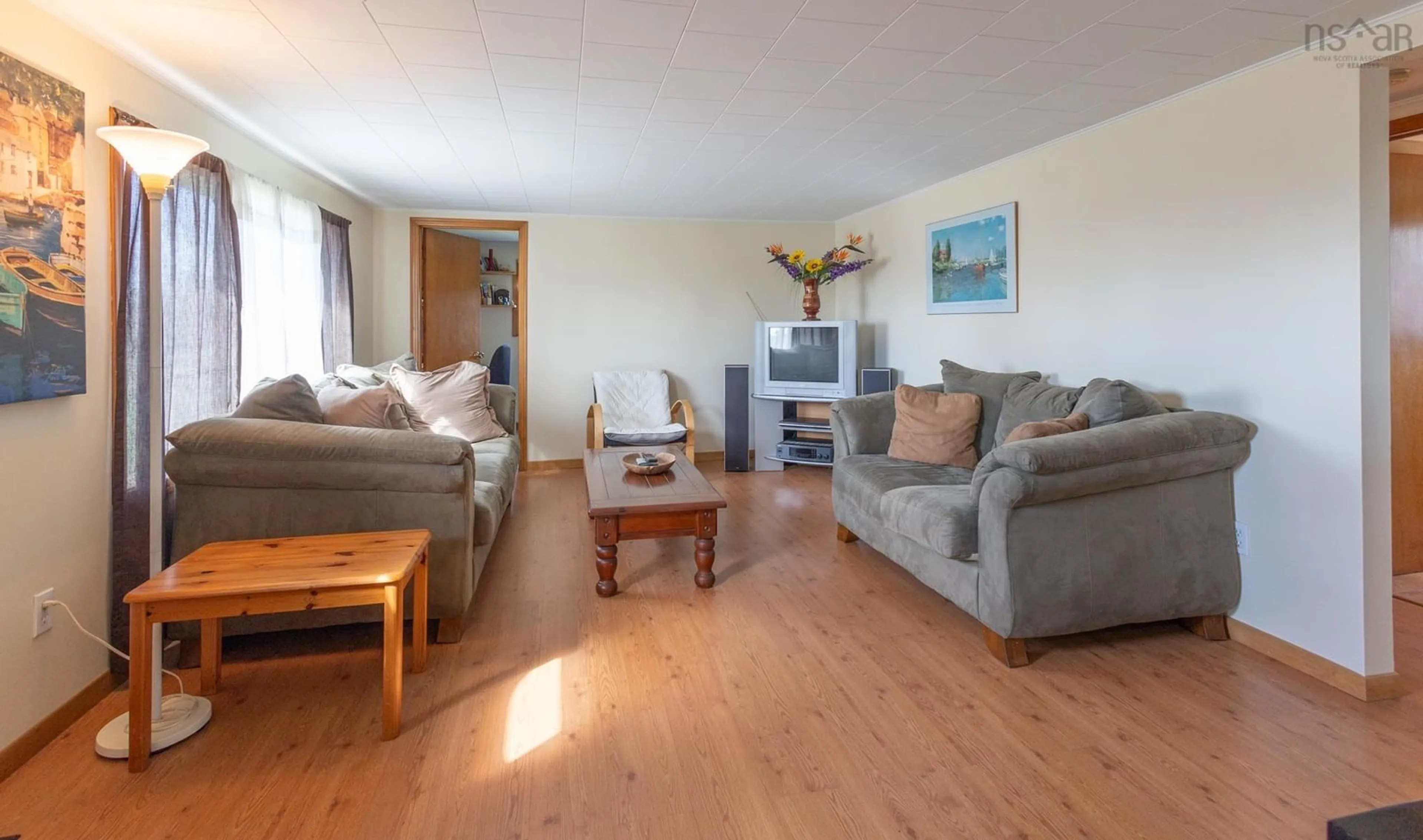 Living room, wood floors for 1973 Comeaus Hill Rd, Comeaus Hill Nova Scotia B0W 1B0