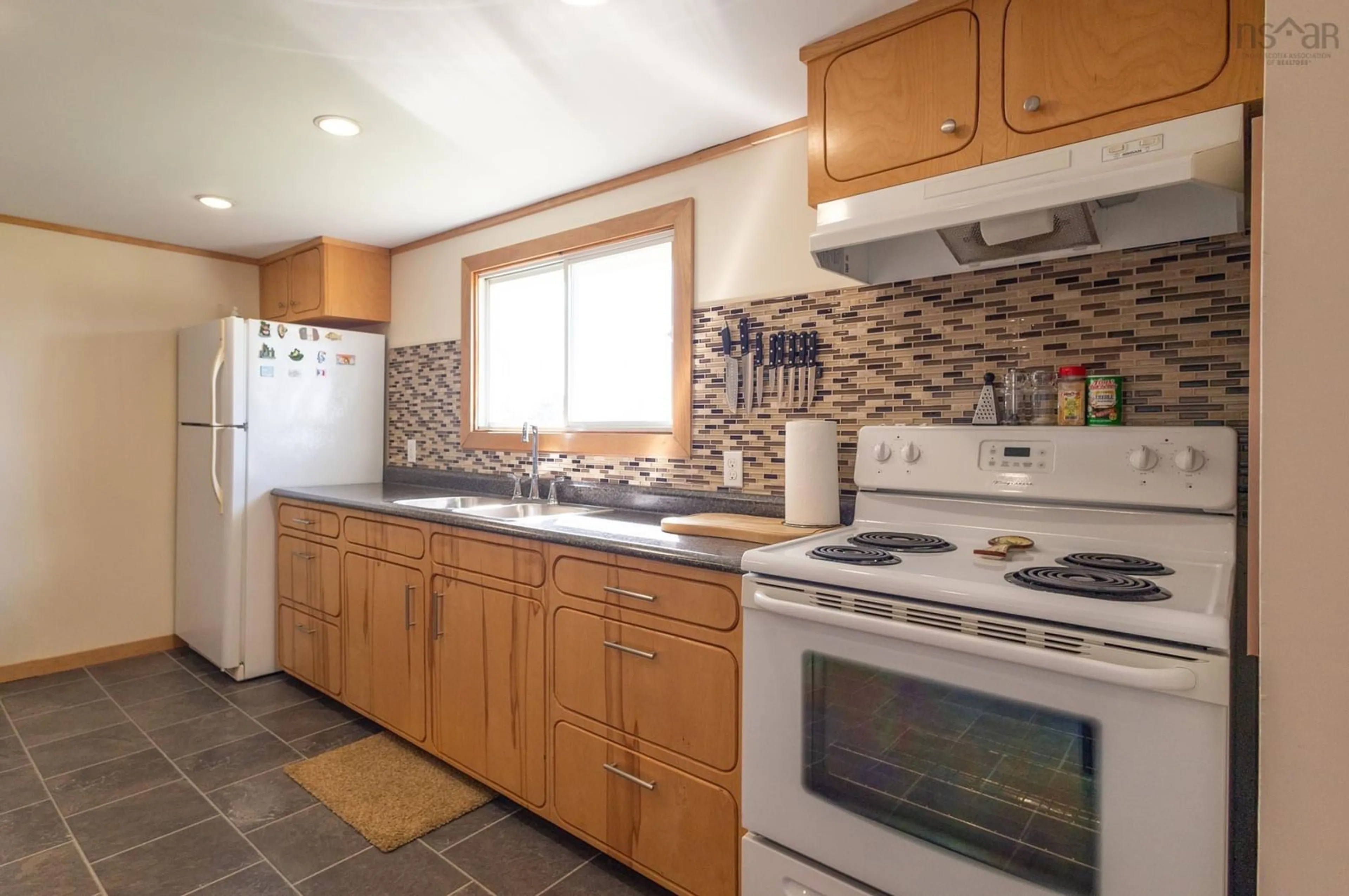 Standard kitchen, wood floors, cottage for 1973 Comeaus Hill Rd, Comeaus Hill Nova Scotia B0W 1B0