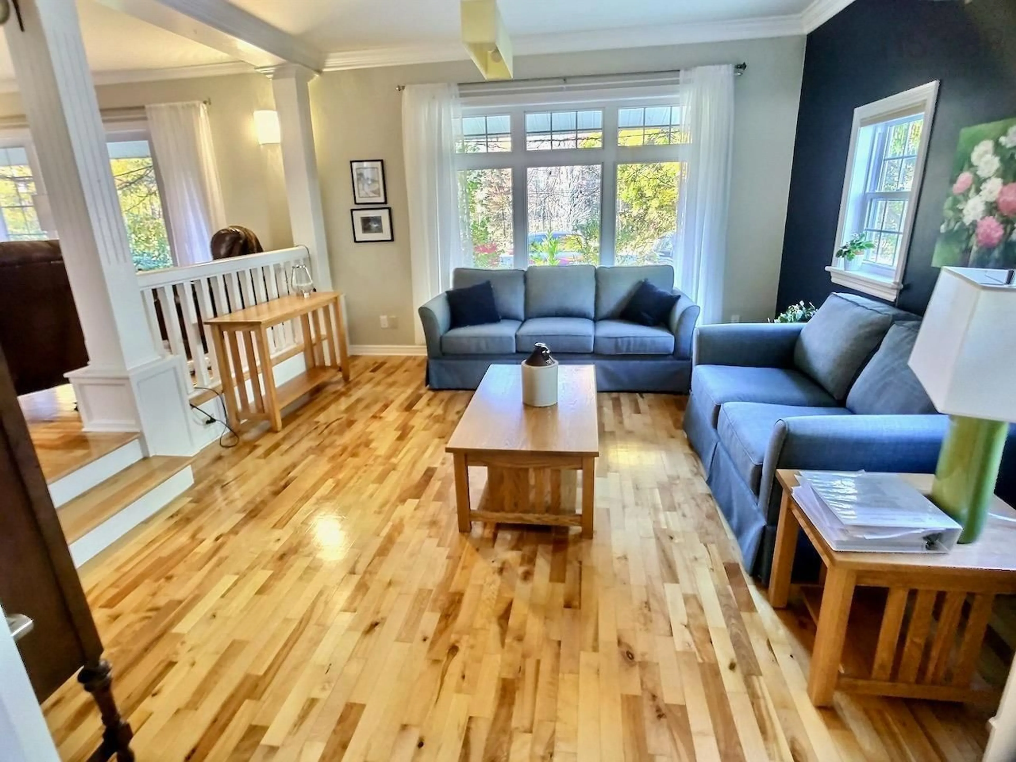 Living room, wood floors for 481 Falmouth Dyke Rd, Falmouth Nova Scotia B0P 1L0