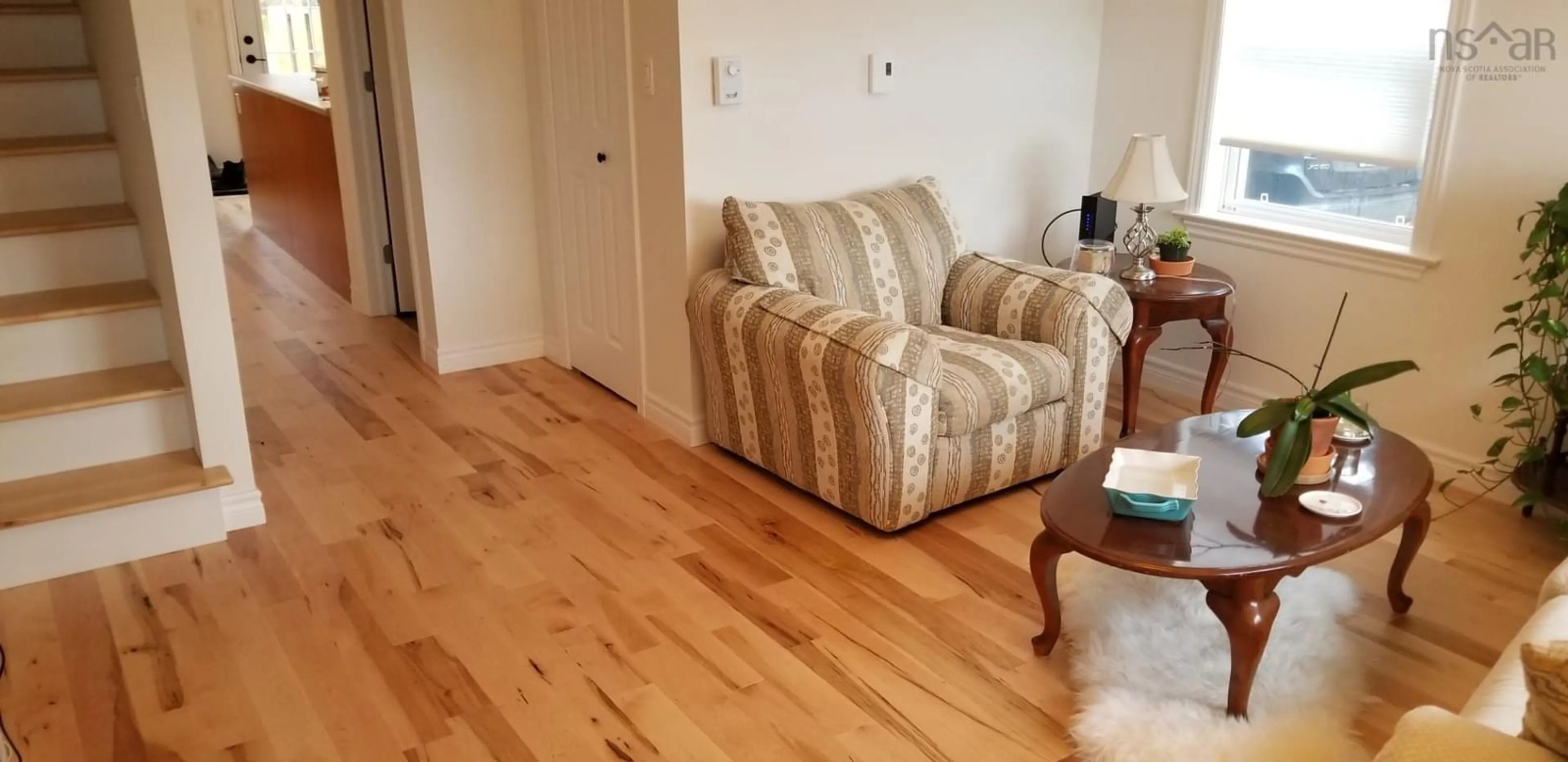 Living room, wood floors for 239 Hawthorne #E, Antigonish Nova Scotia B2G 2G6