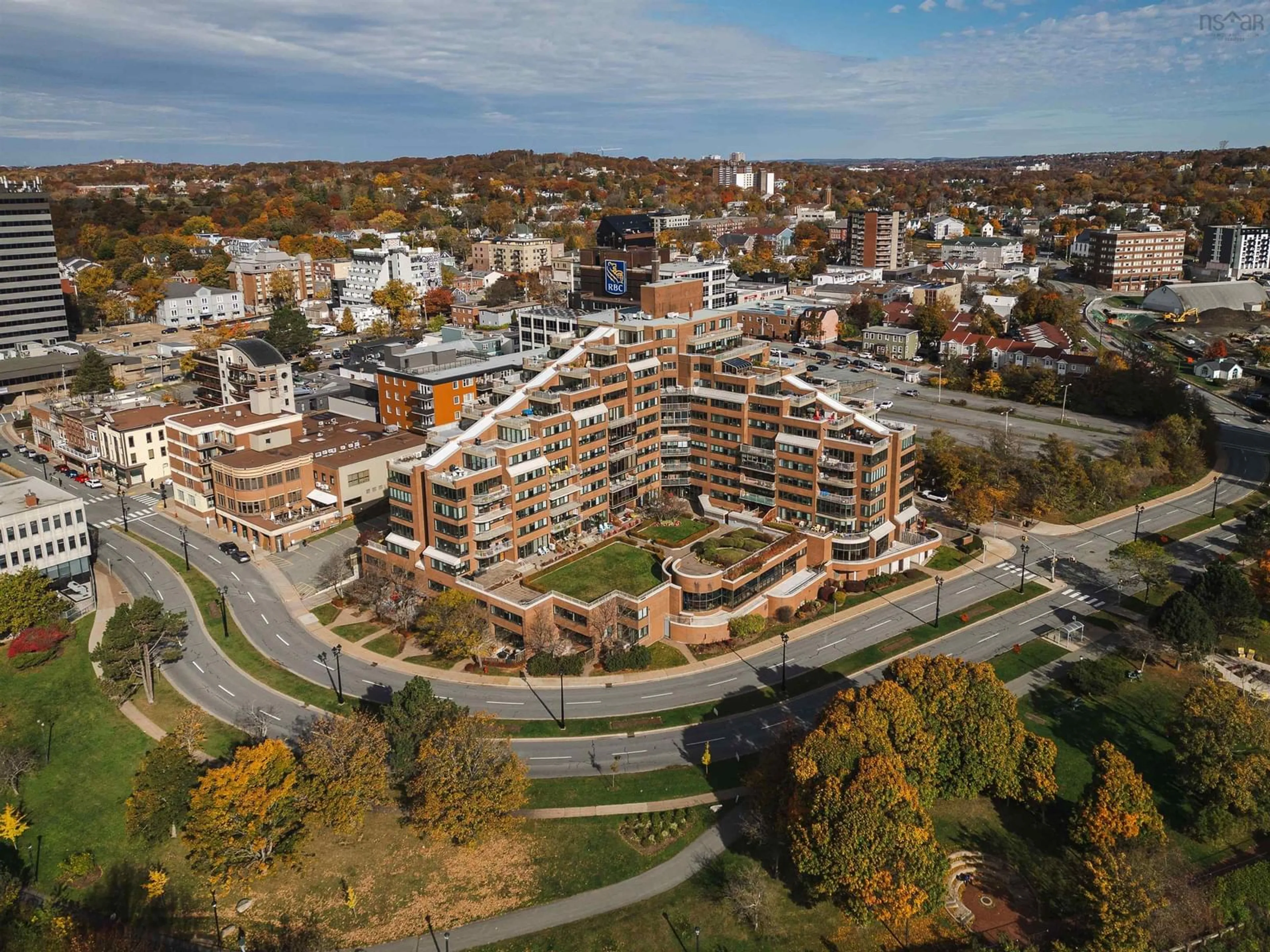 A pic from exterior of the house or condo, the view of city buildings for 1 Prince St #313, Dartmouth Nova Scotia B2Y 4L3