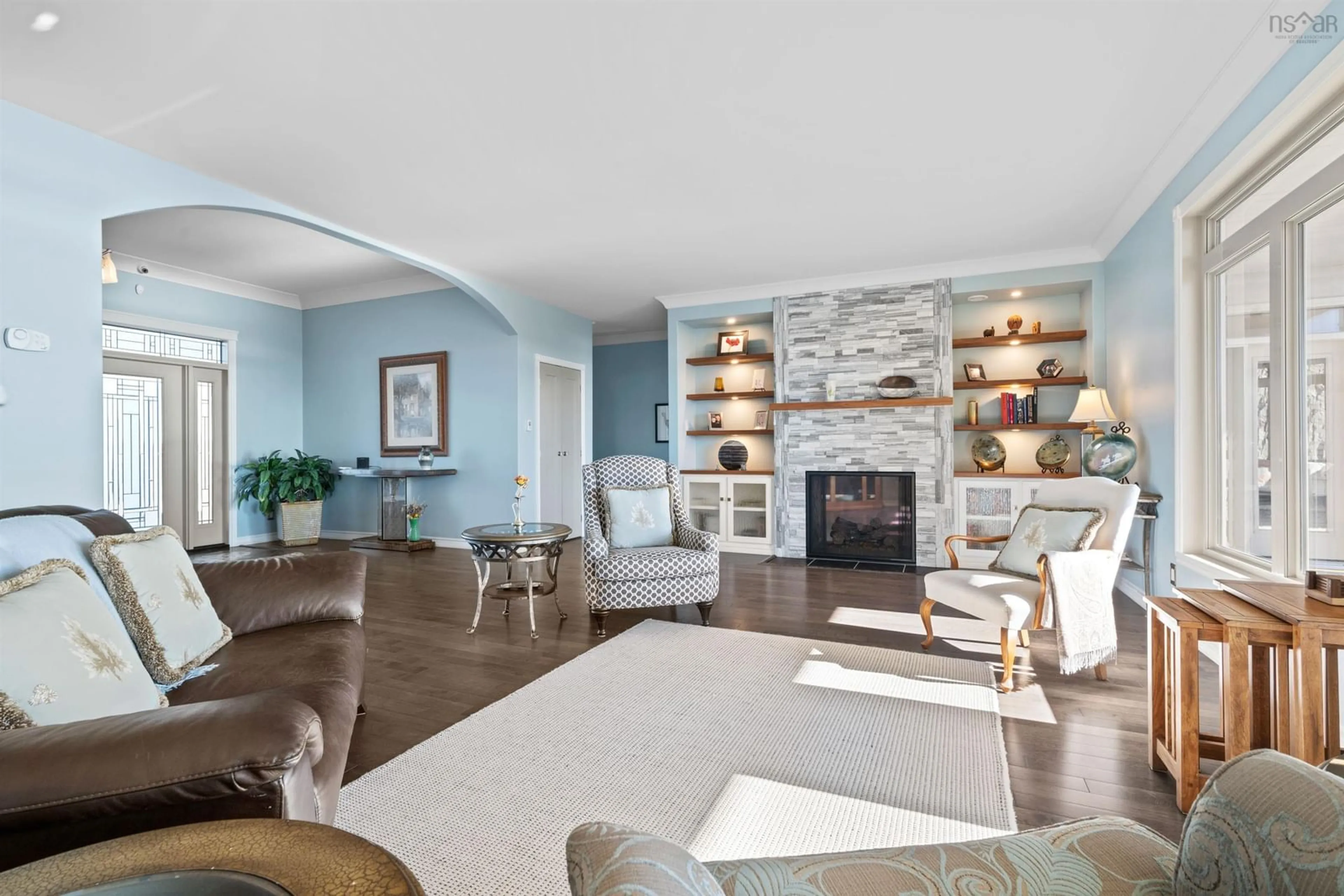 Living room, wood floors for 1970 Passage Rd, Beaver Harbour Nova Scotia B0J 2R0