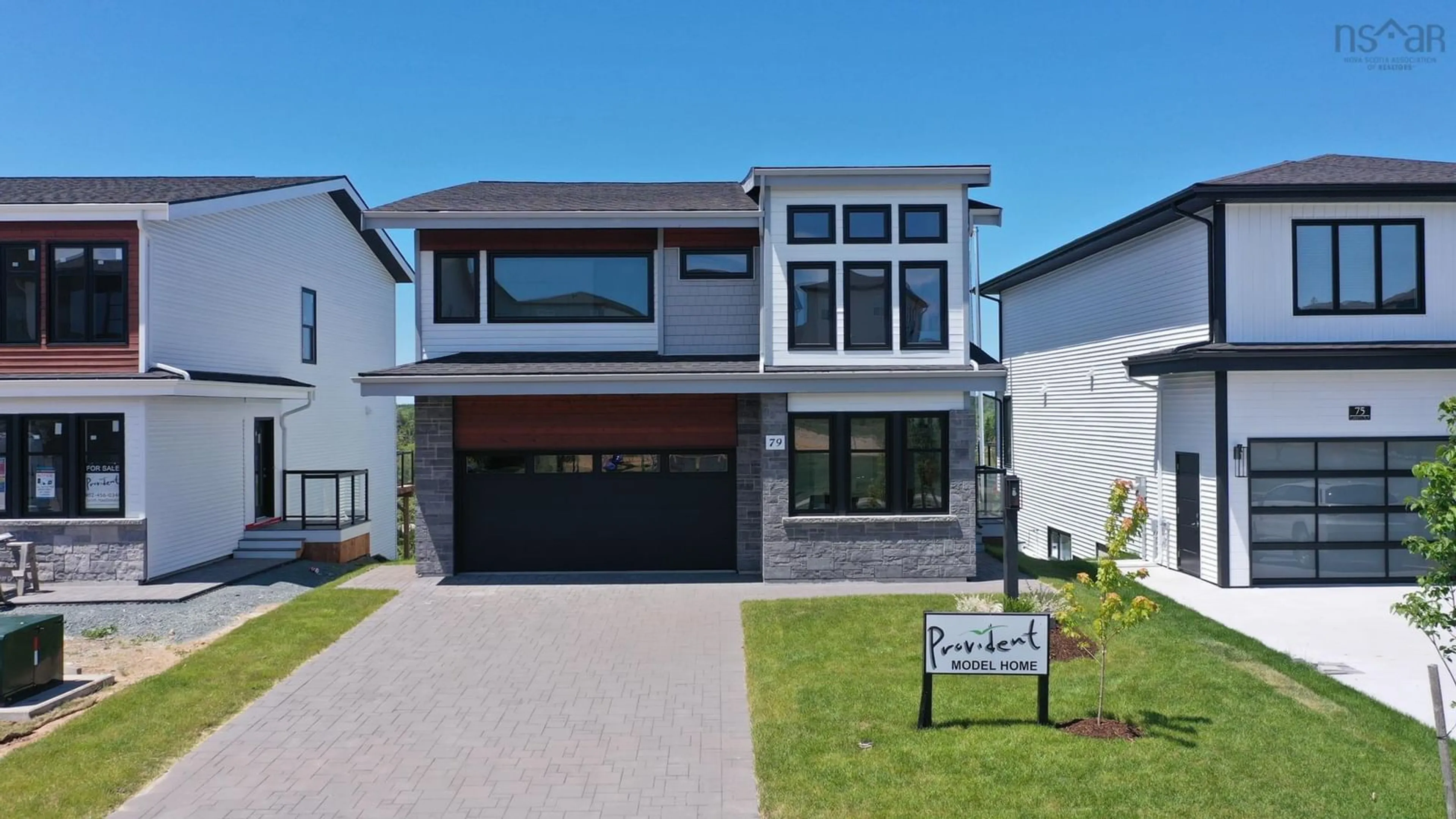 A pic from exterior of the house or condo, the street view for 79 Tuscany Run, Brunello Estates Nova Scotia B3T 0L3