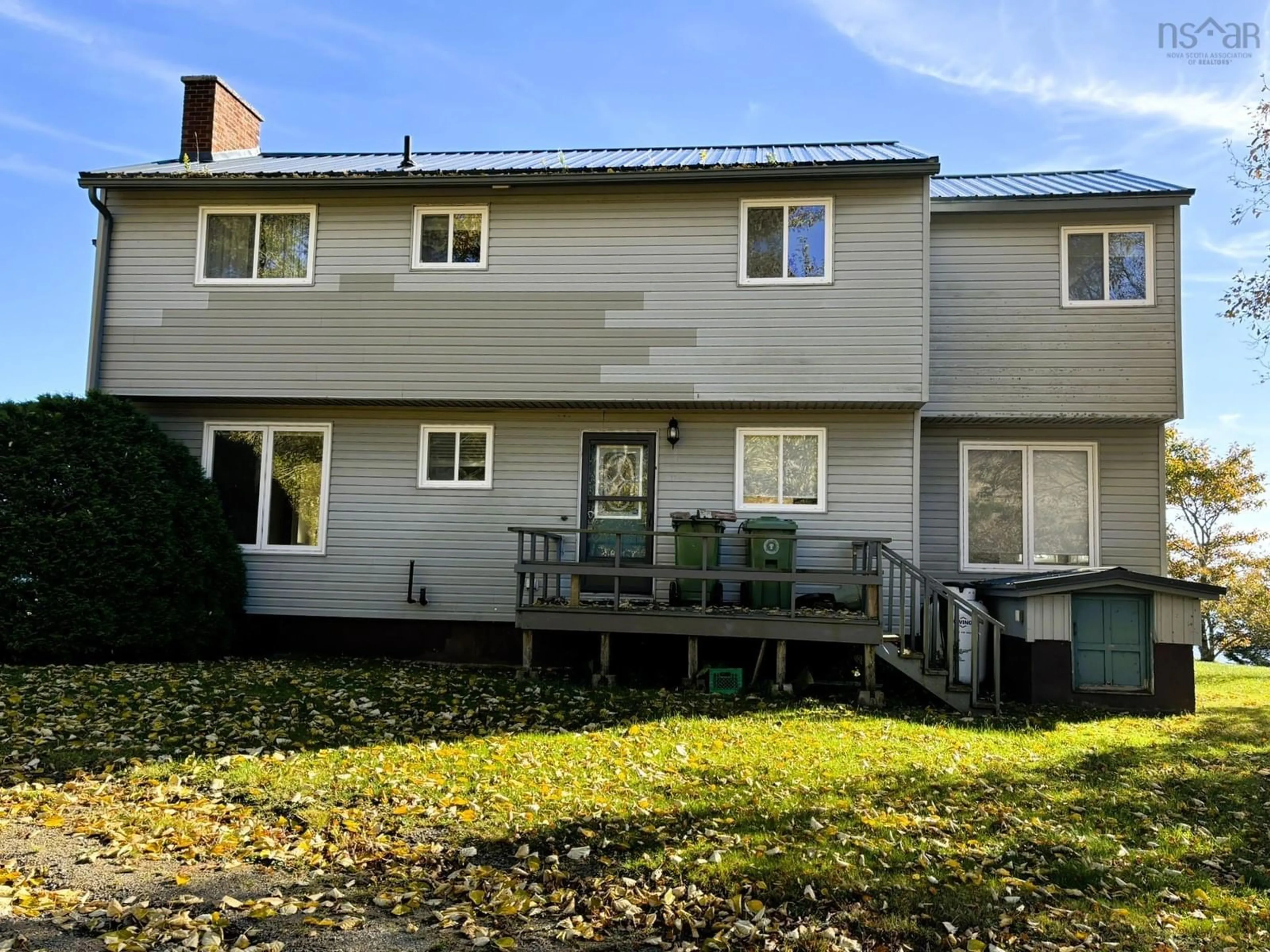 Frontside or backside of a home, the fenced backyard for 8005 Hwy#209 Hwy, Wards Brook Nova Scotia B0M 1S0