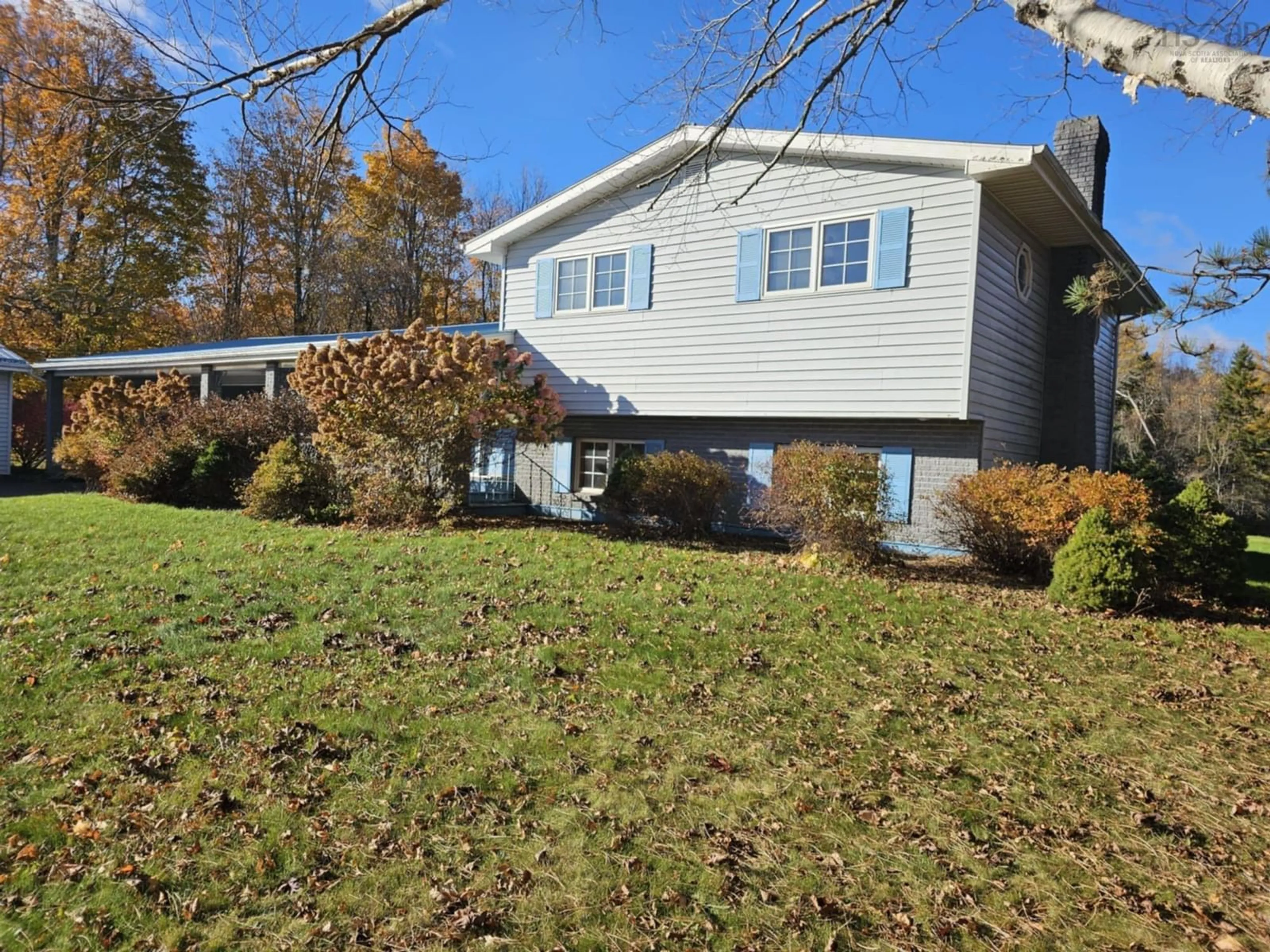 Frontside or backside of a home, the fenced backyard for 374 Truro Heights Rd, Truro Heights Nova Scotia B6L 1X6