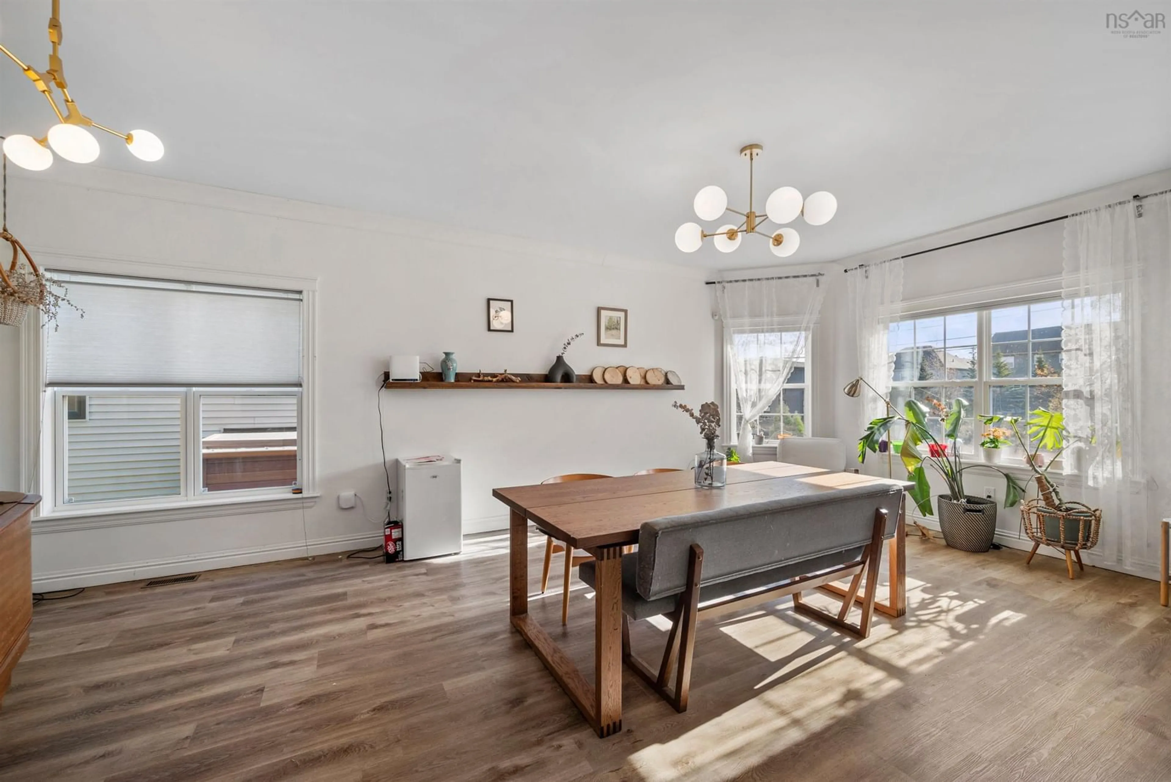 Dining room, wood floors, cottage for 34 Salzburg Pl, Halifax Nova Scotia B3S 0C6