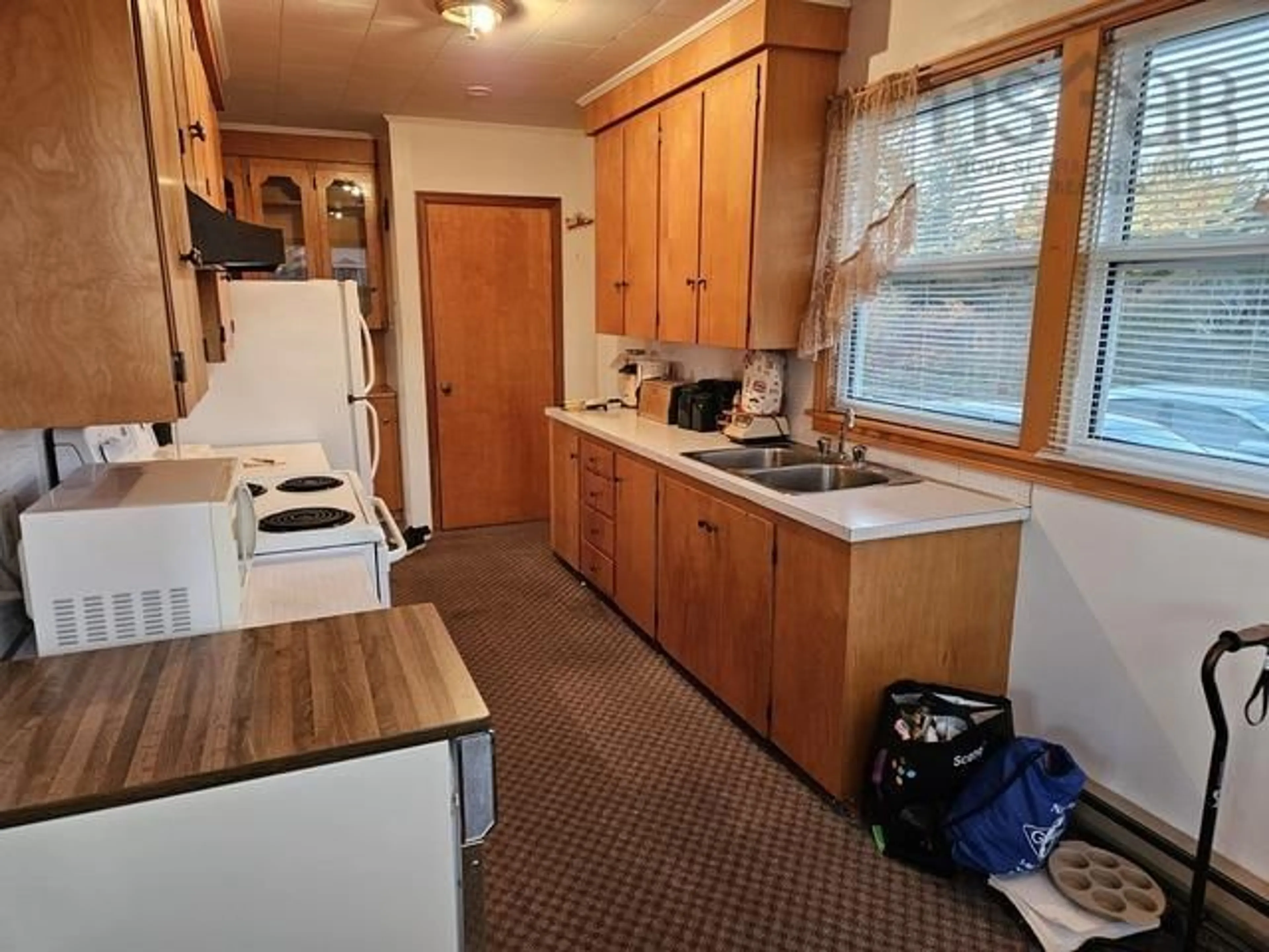 Standard kitchen, wood floors, cottage for 653 Highway 3, North East Point Nova Scotia B0W 2P0