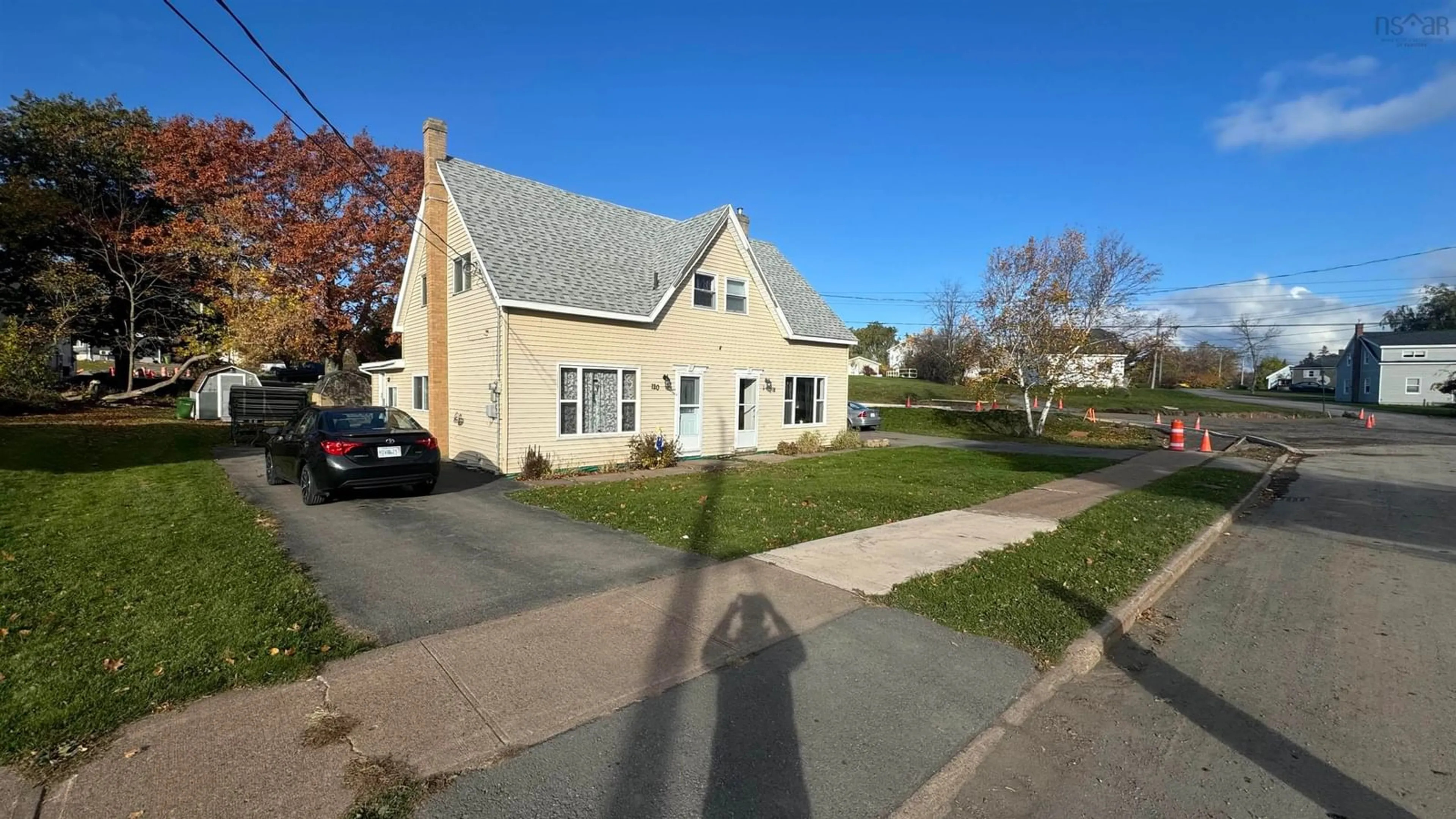 A pic from exterior of the house or condo, the street view for 118-120 Hudson St, Stellarton Nova Scotia B0K 1S0