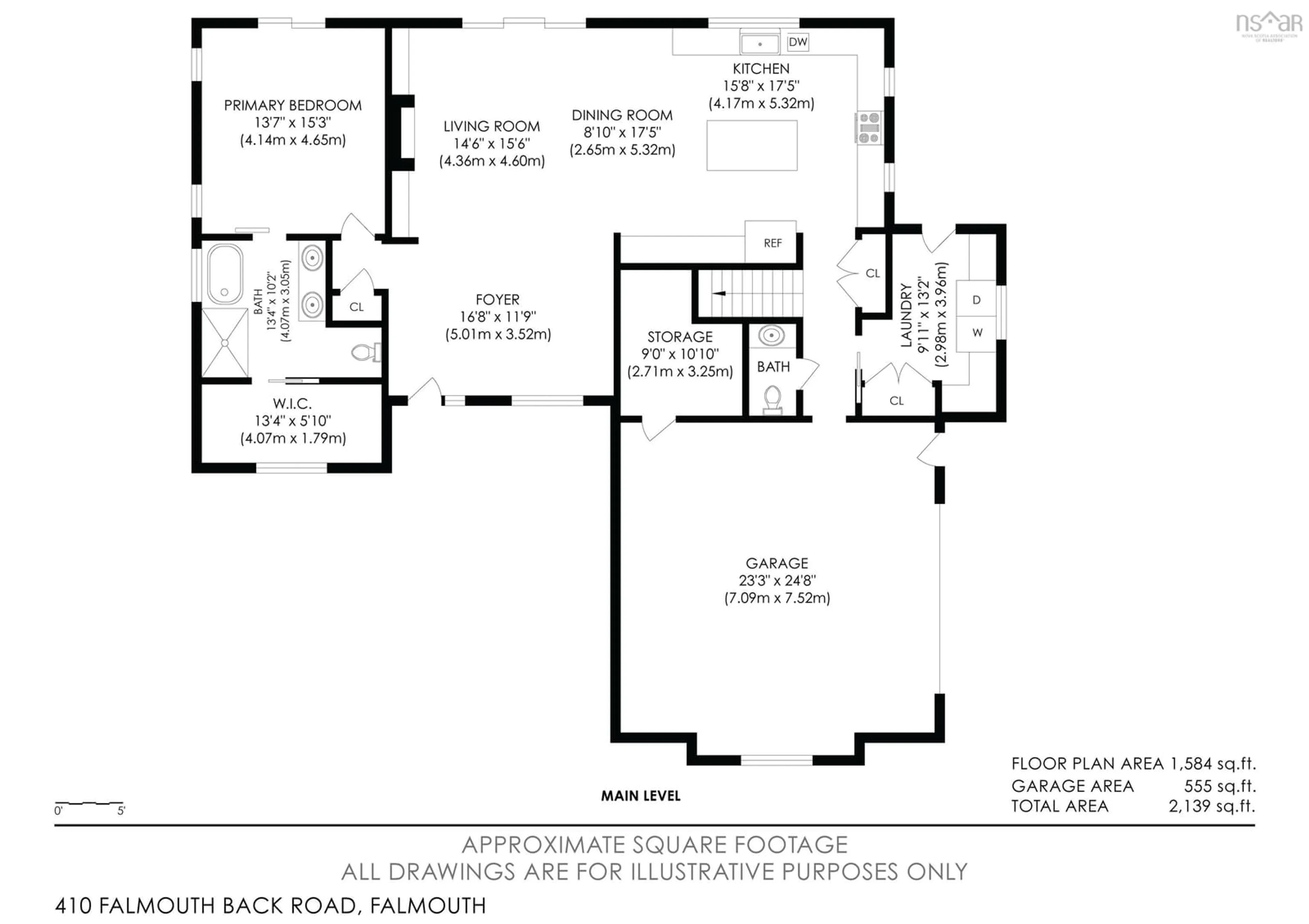 Floor plan for 410 Falmouth Back Rd, Falmouth Nova Scotia B0P 1L0