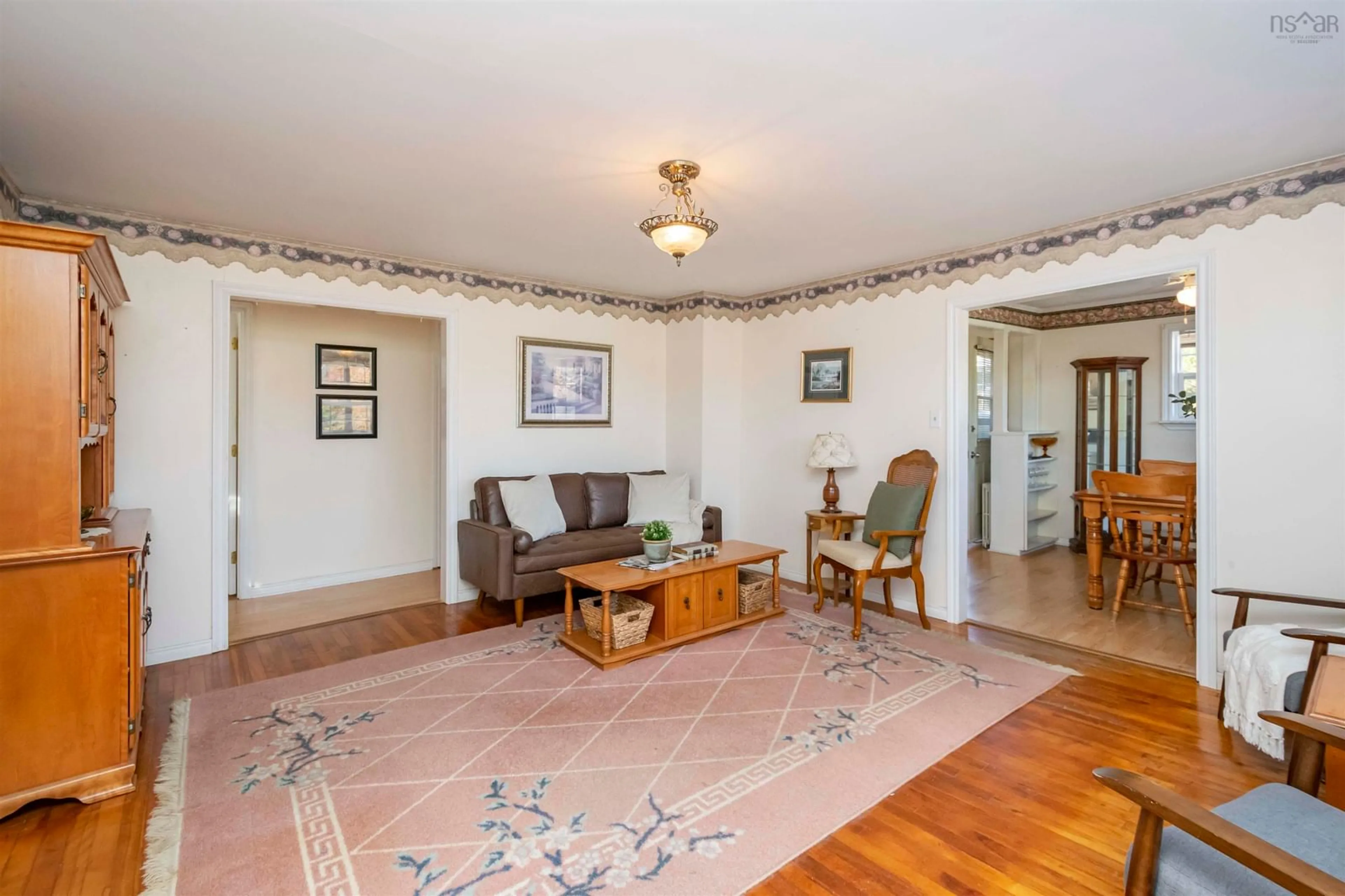 Living room, wood floors for 3072 Purcells Cove Rd, Purcell's Cove Nova Scotia B3P 1B6