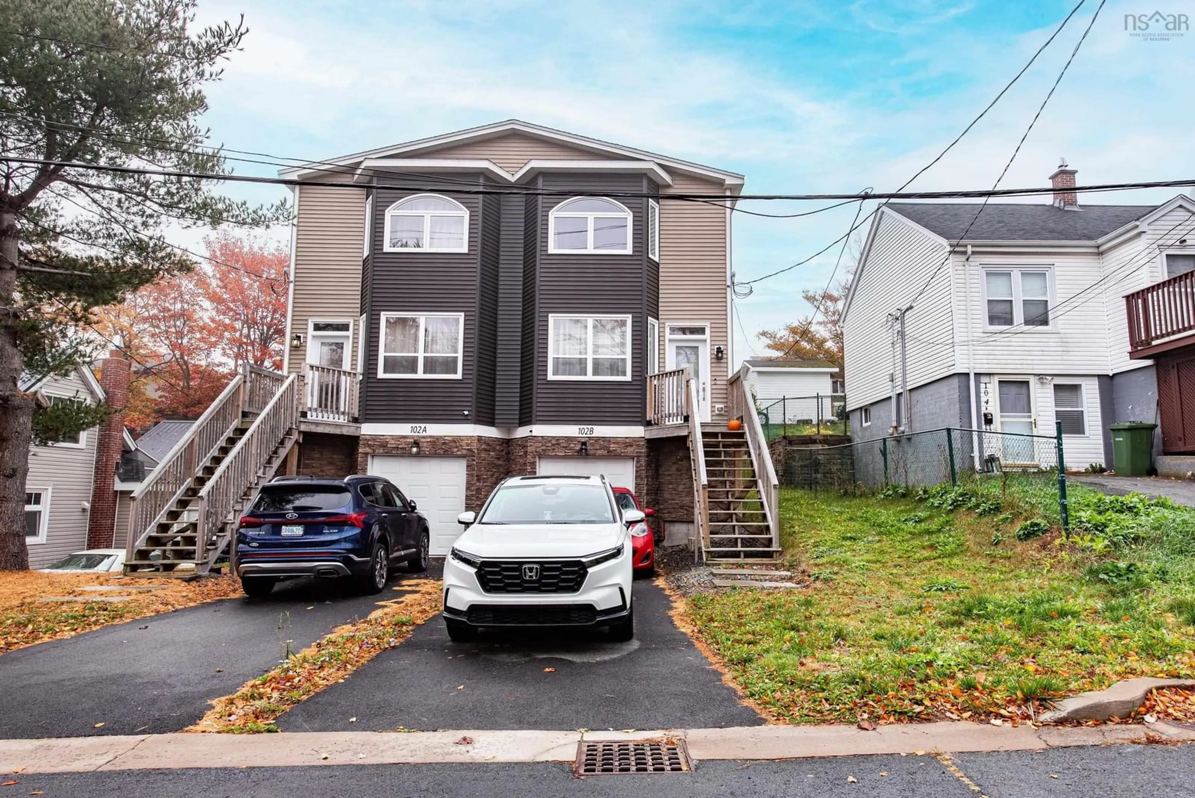 A pic from exterior of the house or condo, the street view for 102 B Rufus Ave, Fairview Nova Scotia B3N 2L9