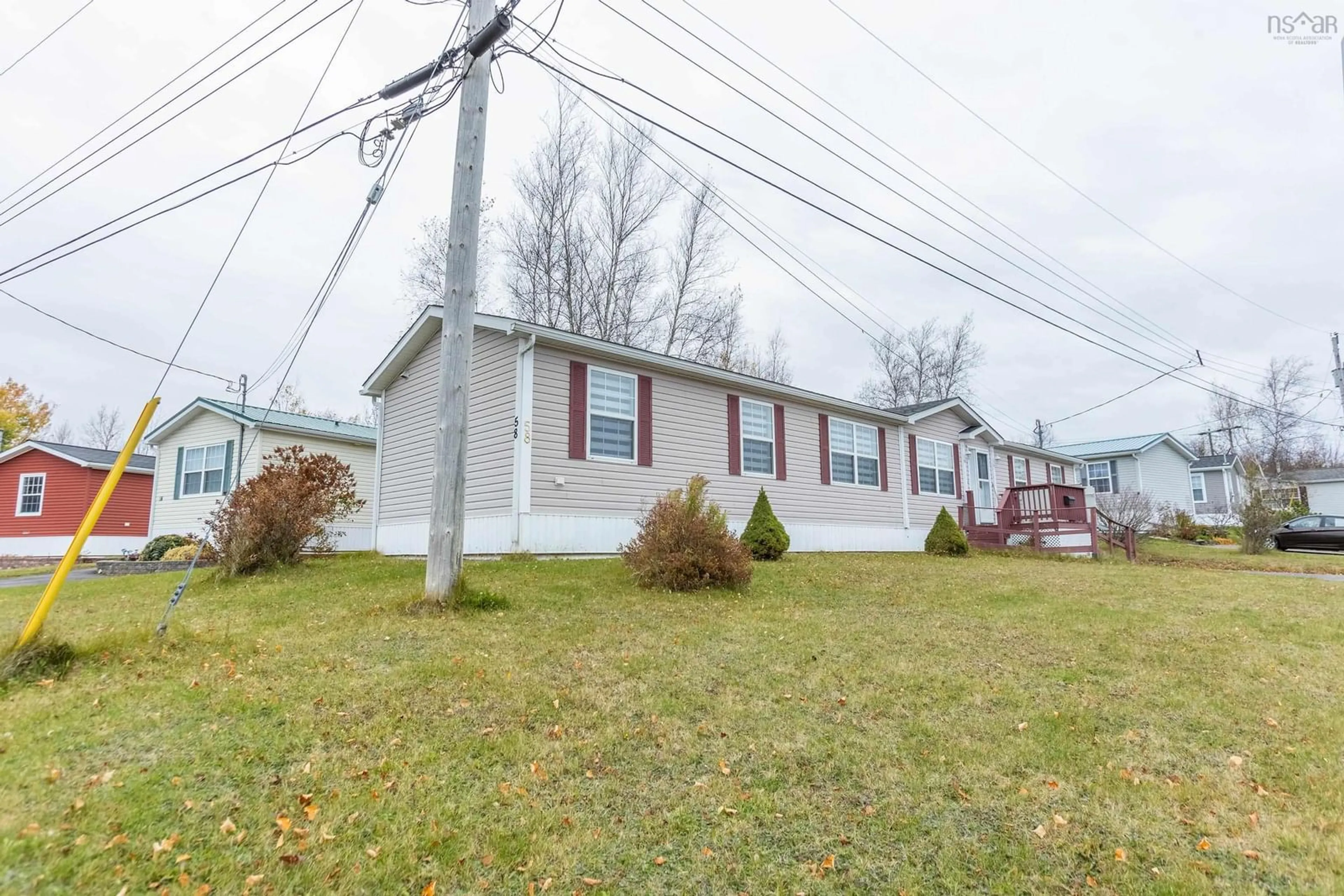 A pic from exterior of the house or condo, the street view for 58 Pinehurst St, Amherst Nova Scotia B4H 4X4