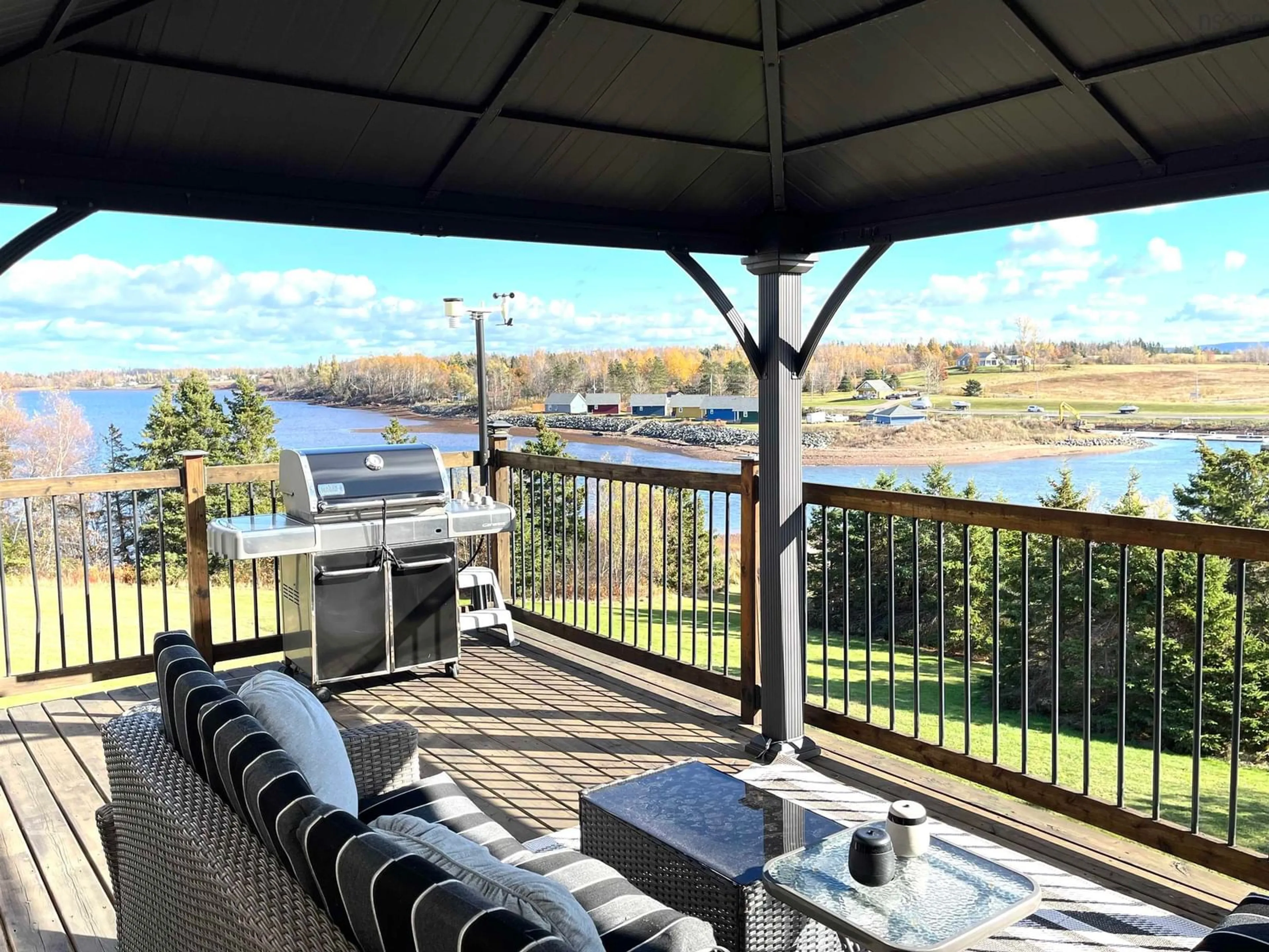 Patio, the view of lake or river for 98 King Lothar Dr, Brule Shore Nova Scotia B0K 1V0