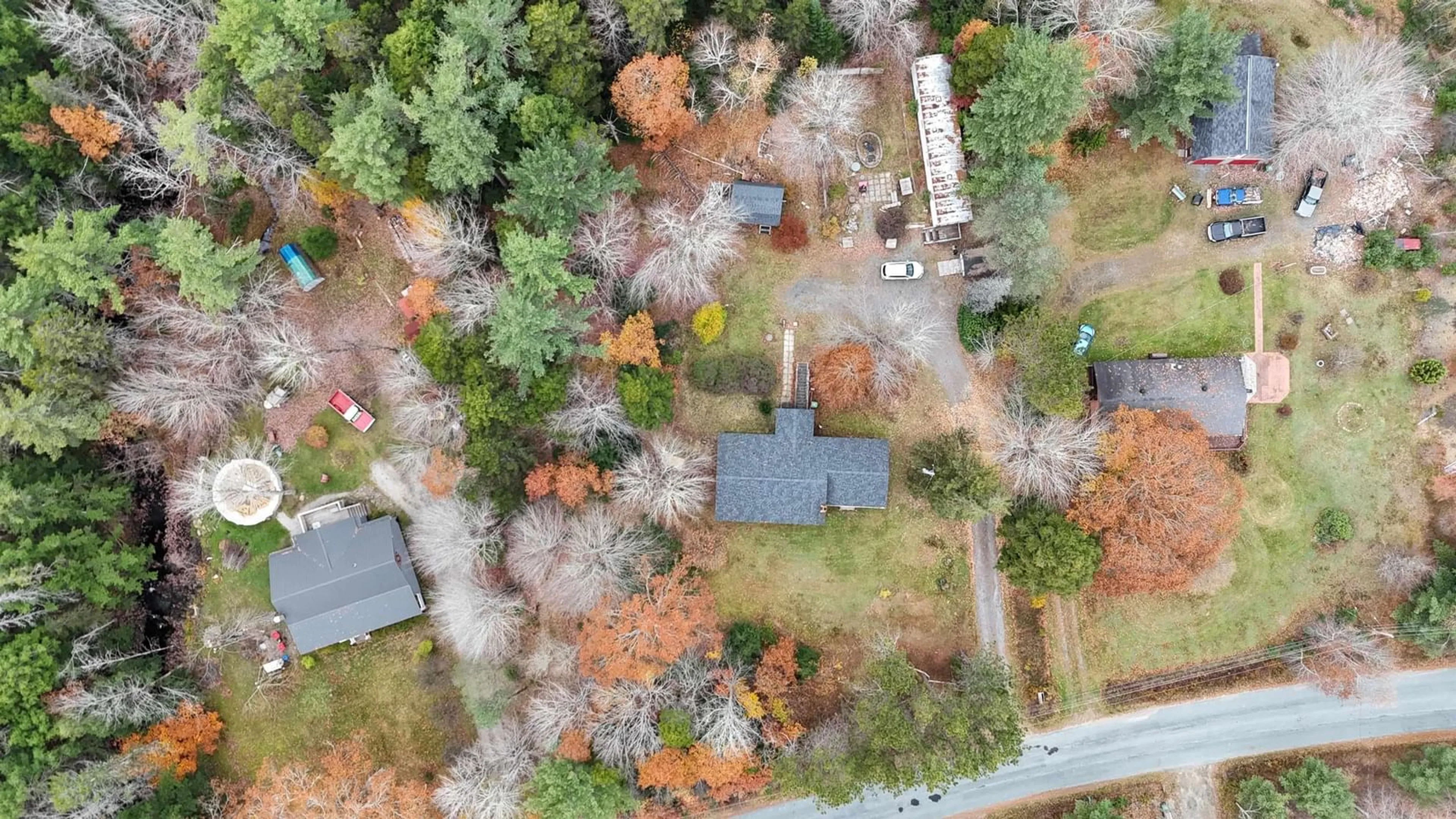 Frontside or backside of a home, the fenced backyard for 414 Bruhm Rd, Branch Lahave Nova Scotia B4V 4J2