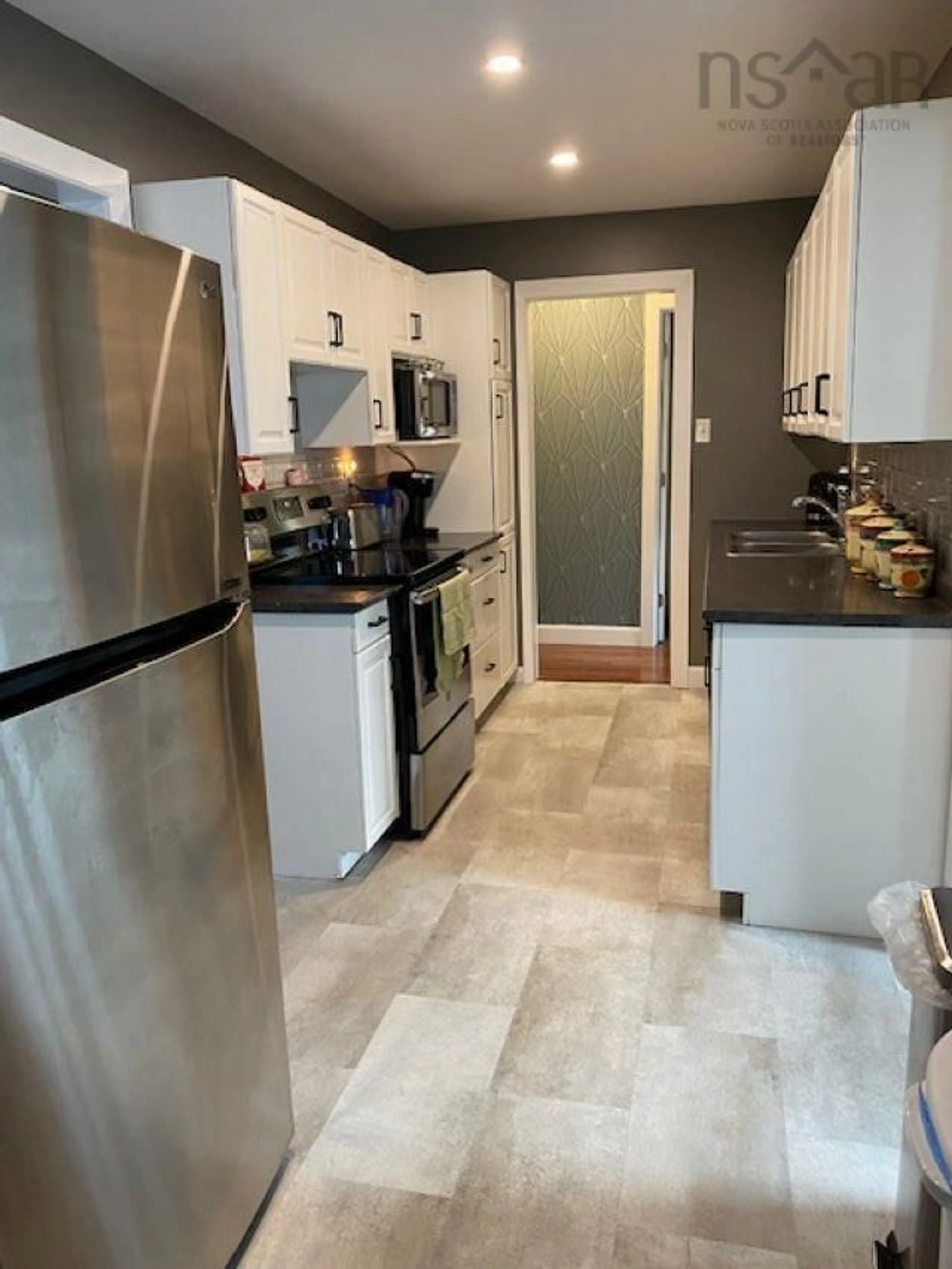 Open concept kitchen for 192 Cedar St, Pictou Nova Scotia B0K 1H0