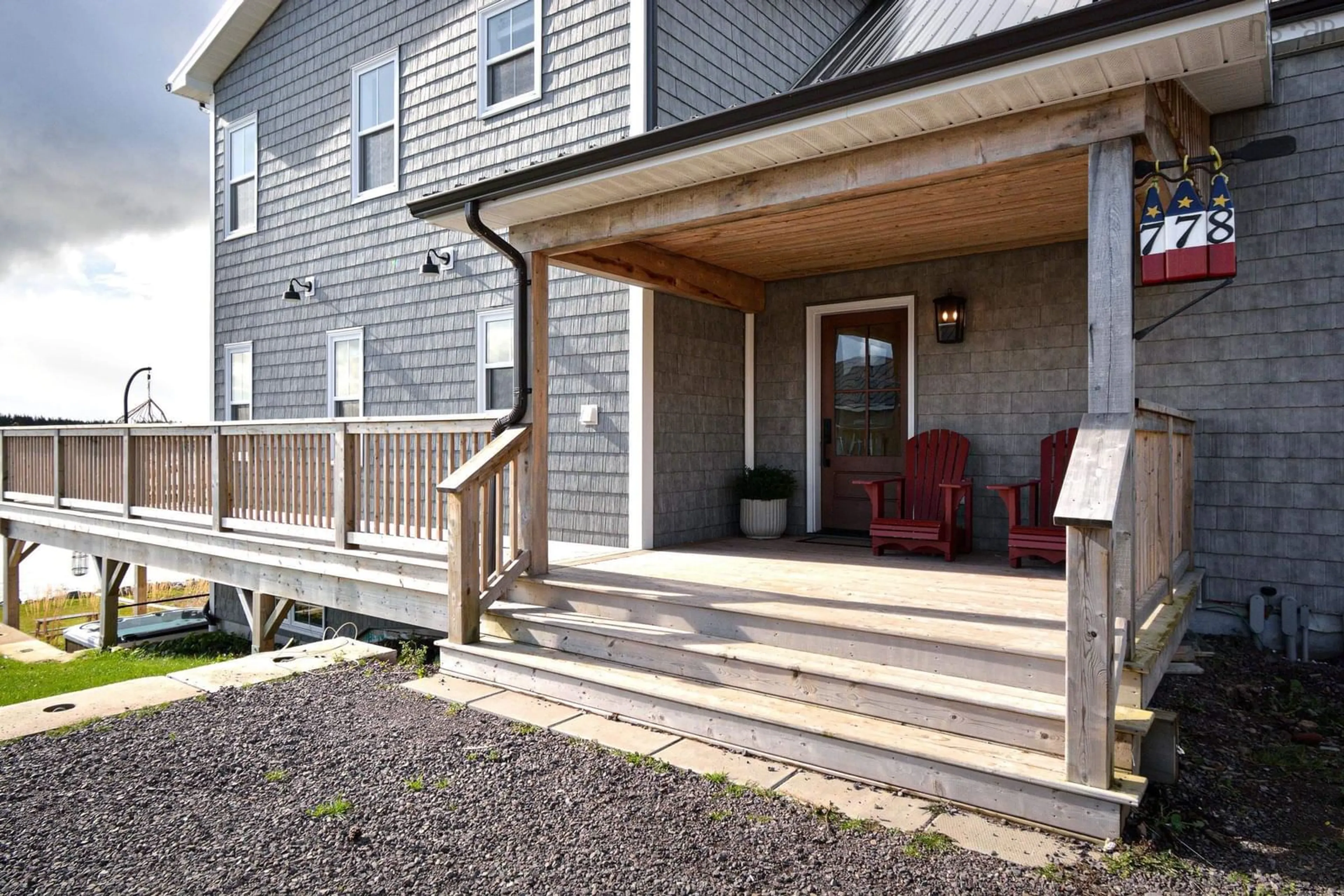 Patio, cottage for 778 Veterans Memorial Dr, Arichat Nova Scotia B0E 1A0