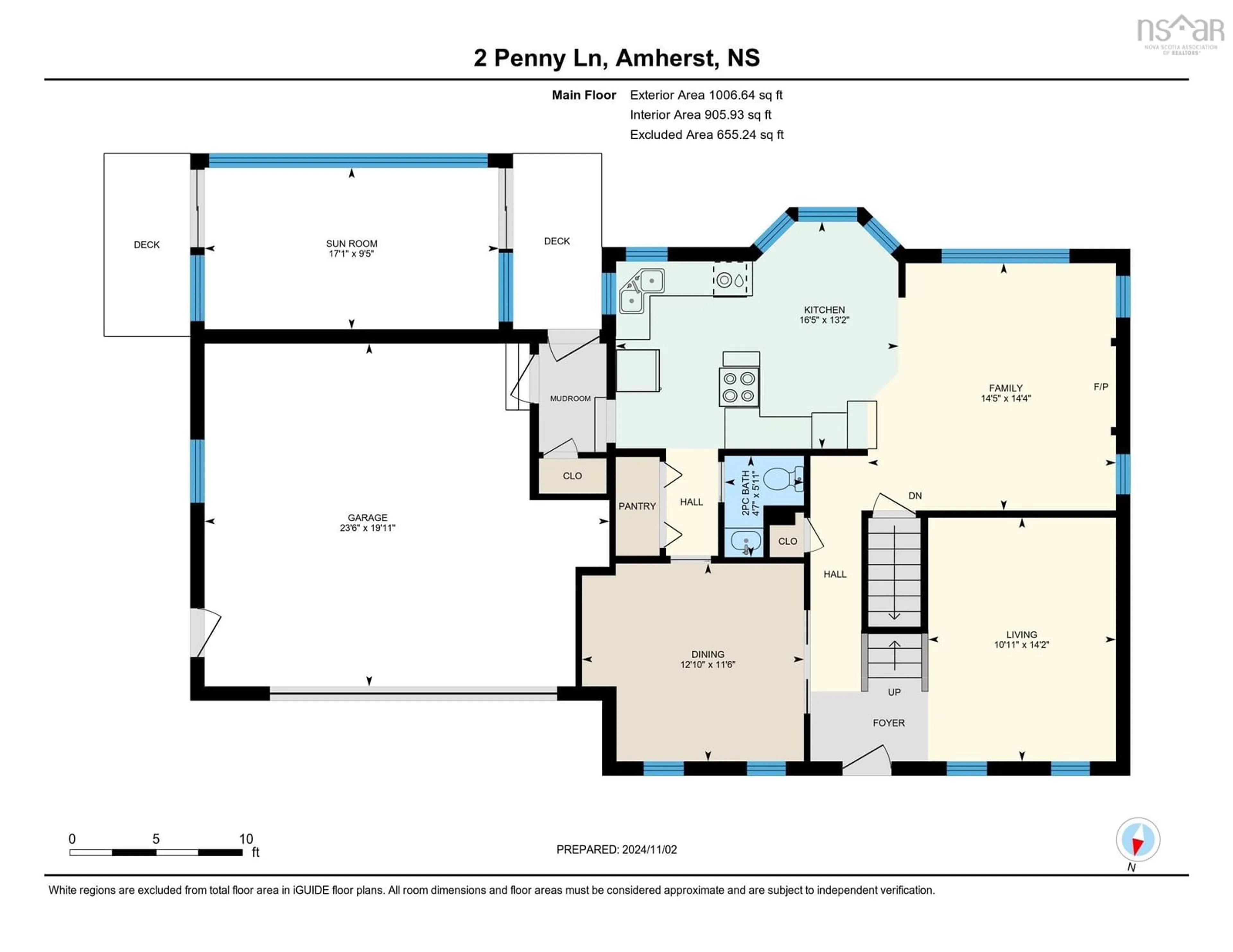 Floor plan for 2 Penny Lane, Amherst Nova Scotia B4H 4V4