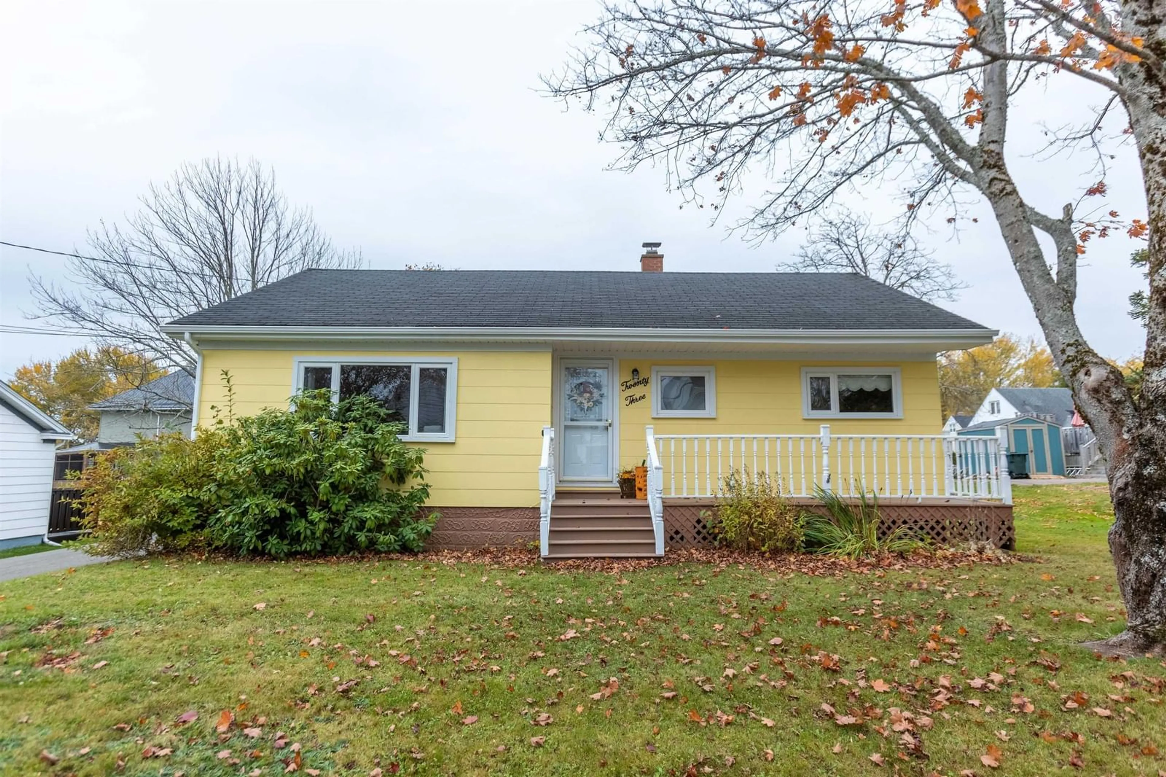 Home with vinyl exterior material for 23 Allison Ave, Amherst Nova Scotia B4H 3B3