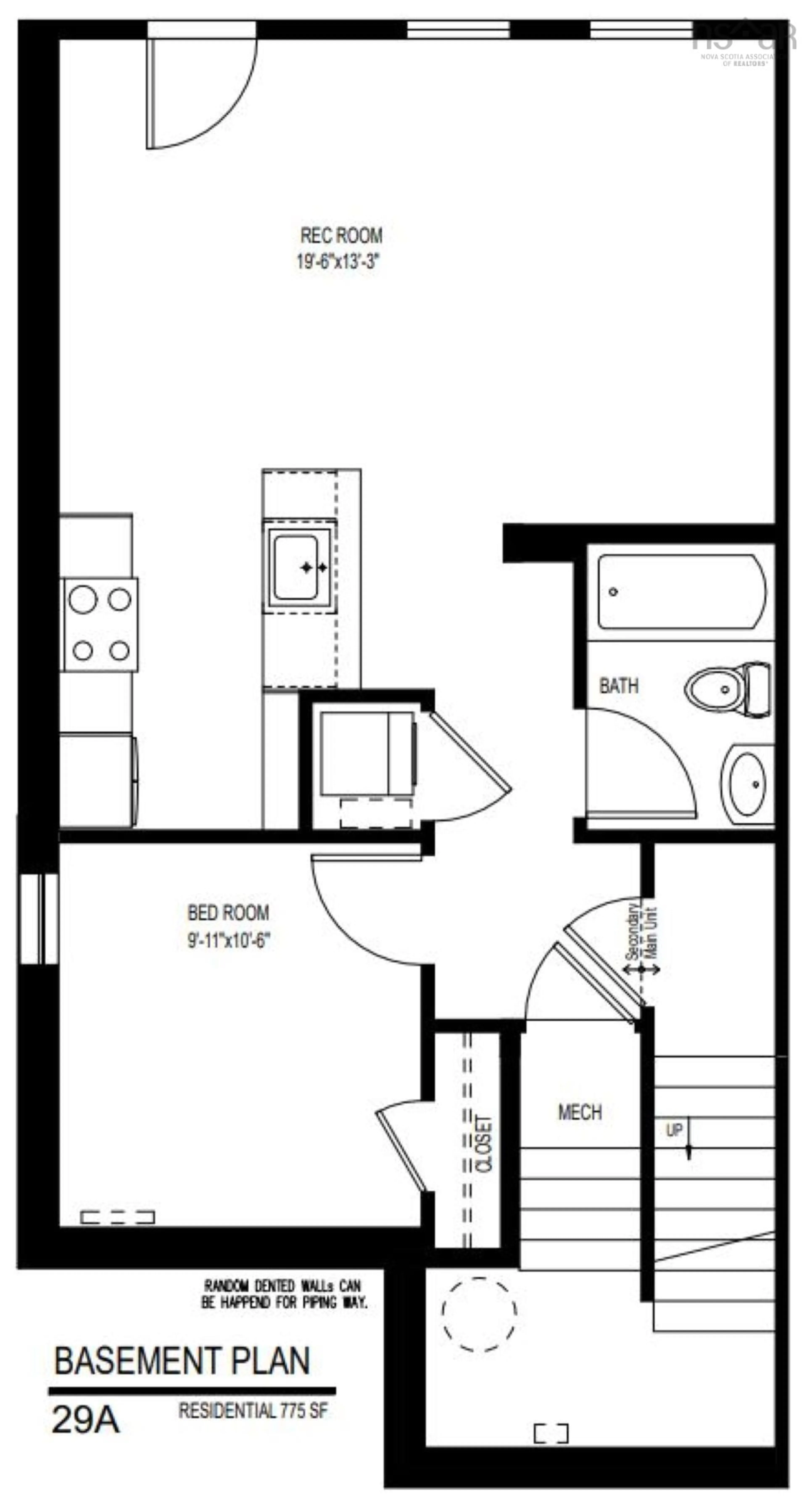 Floor plan for 41 Berm St #Lot 29B, Herring Cove Nova Scotia B3R 0H2