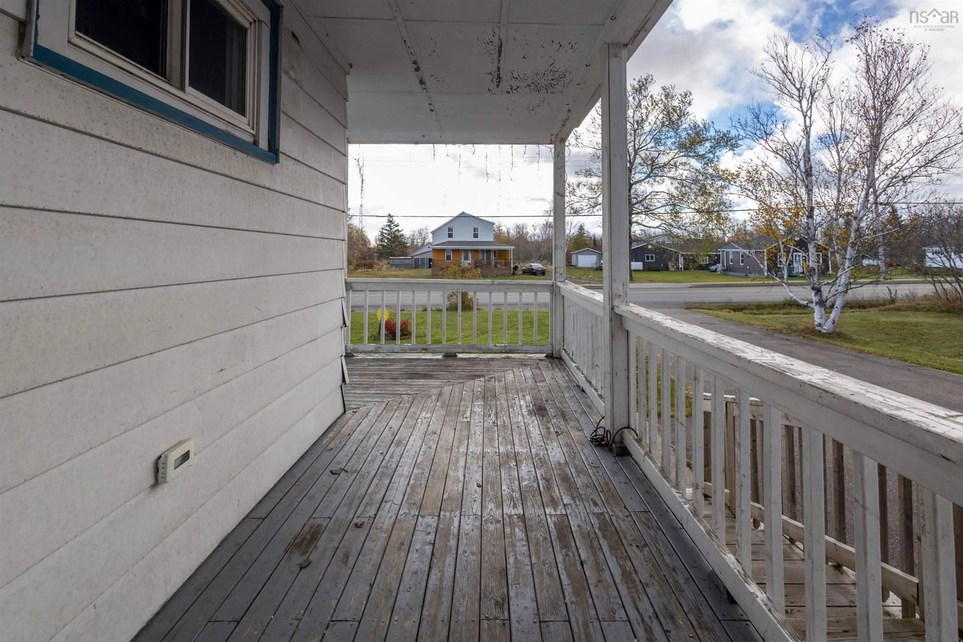 Patio, the fenced backyard for 39 Wilson Rd, Reserve Mines Nova Scotia B1E 1L1