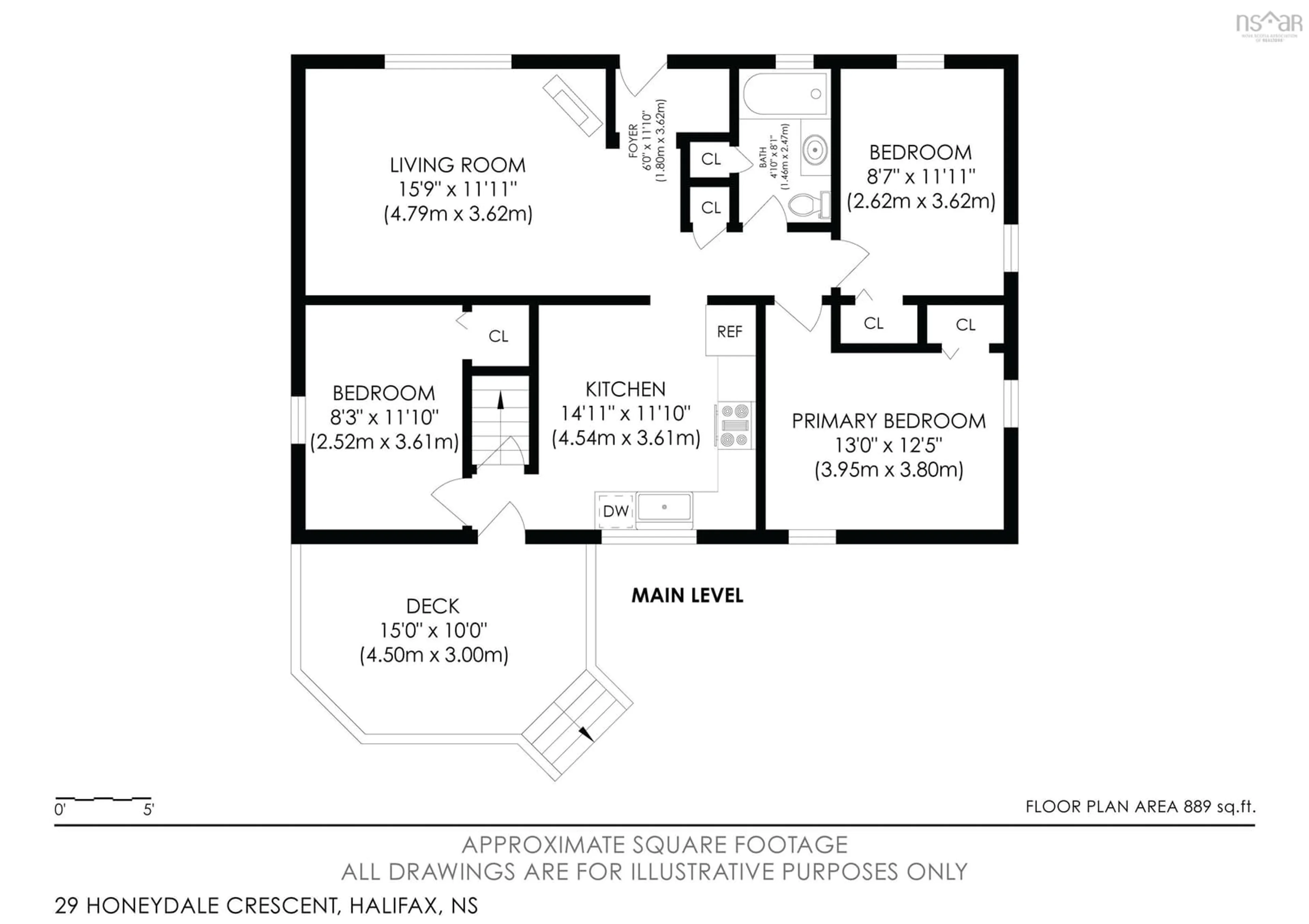 Floor plan for 29 Honeydale Cres, Halifax Nova Scotia B3R 2G8